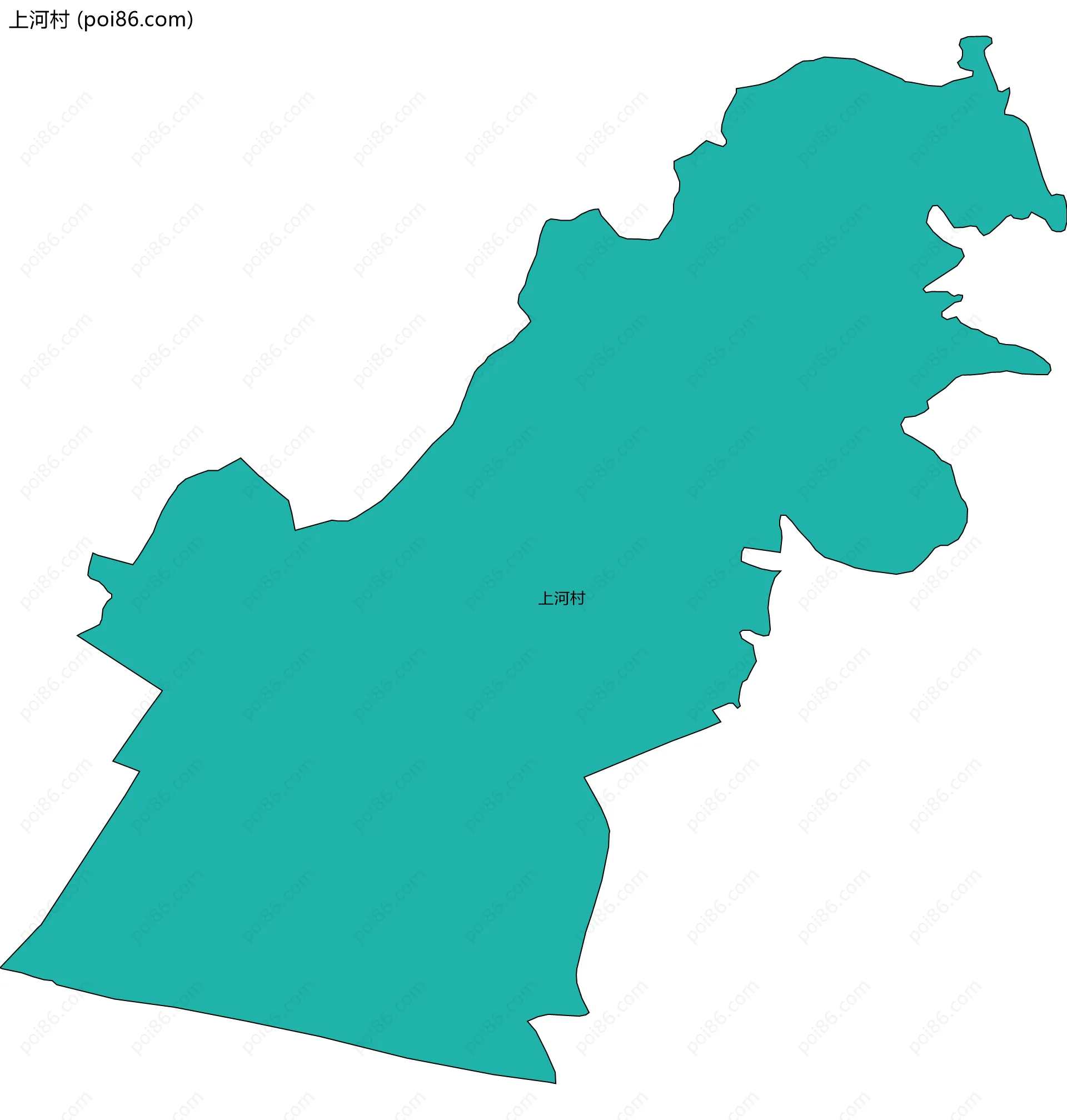 上河村边界地图