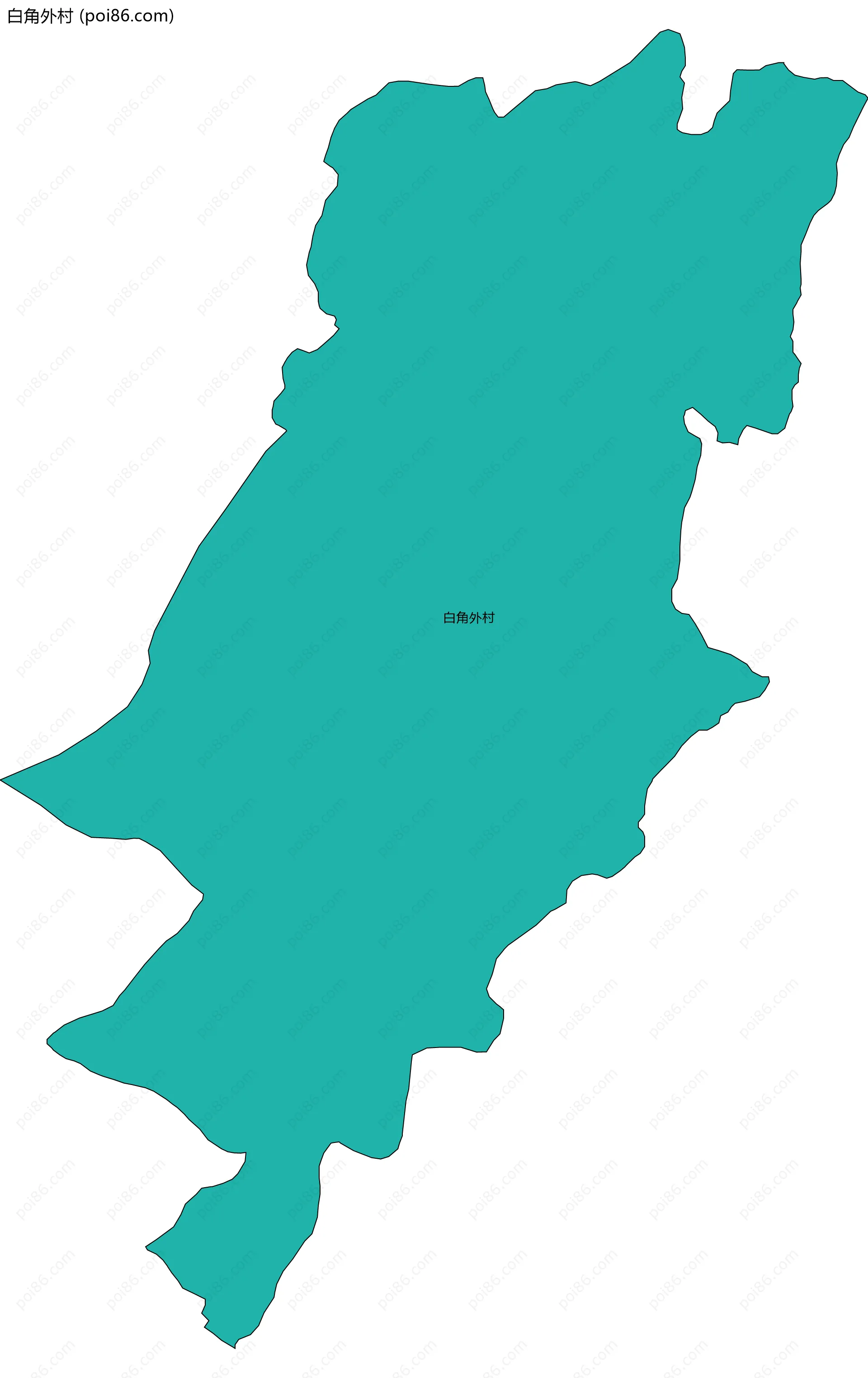 白角外村边界地图