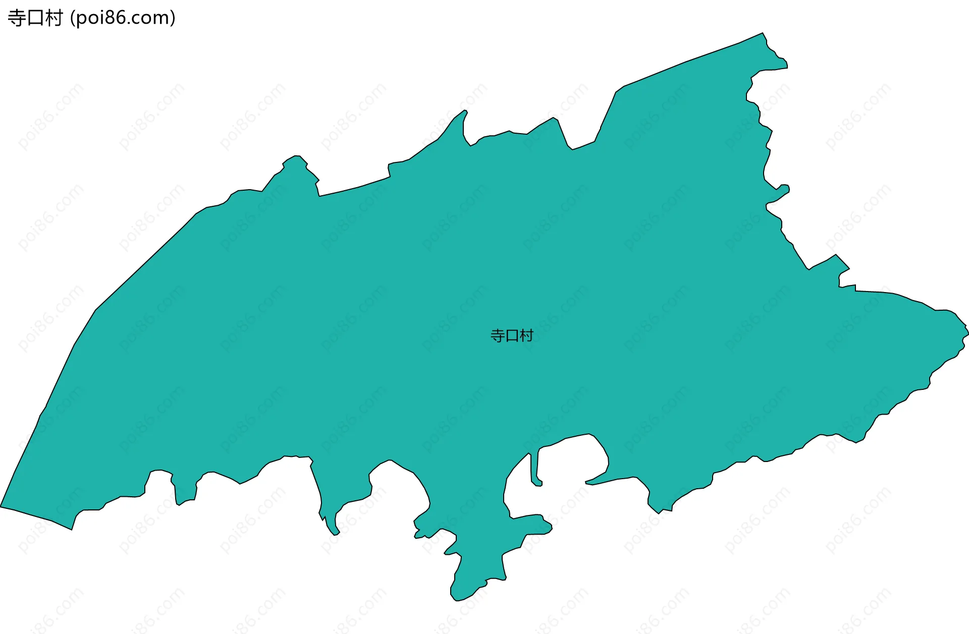 寺口村边界地图