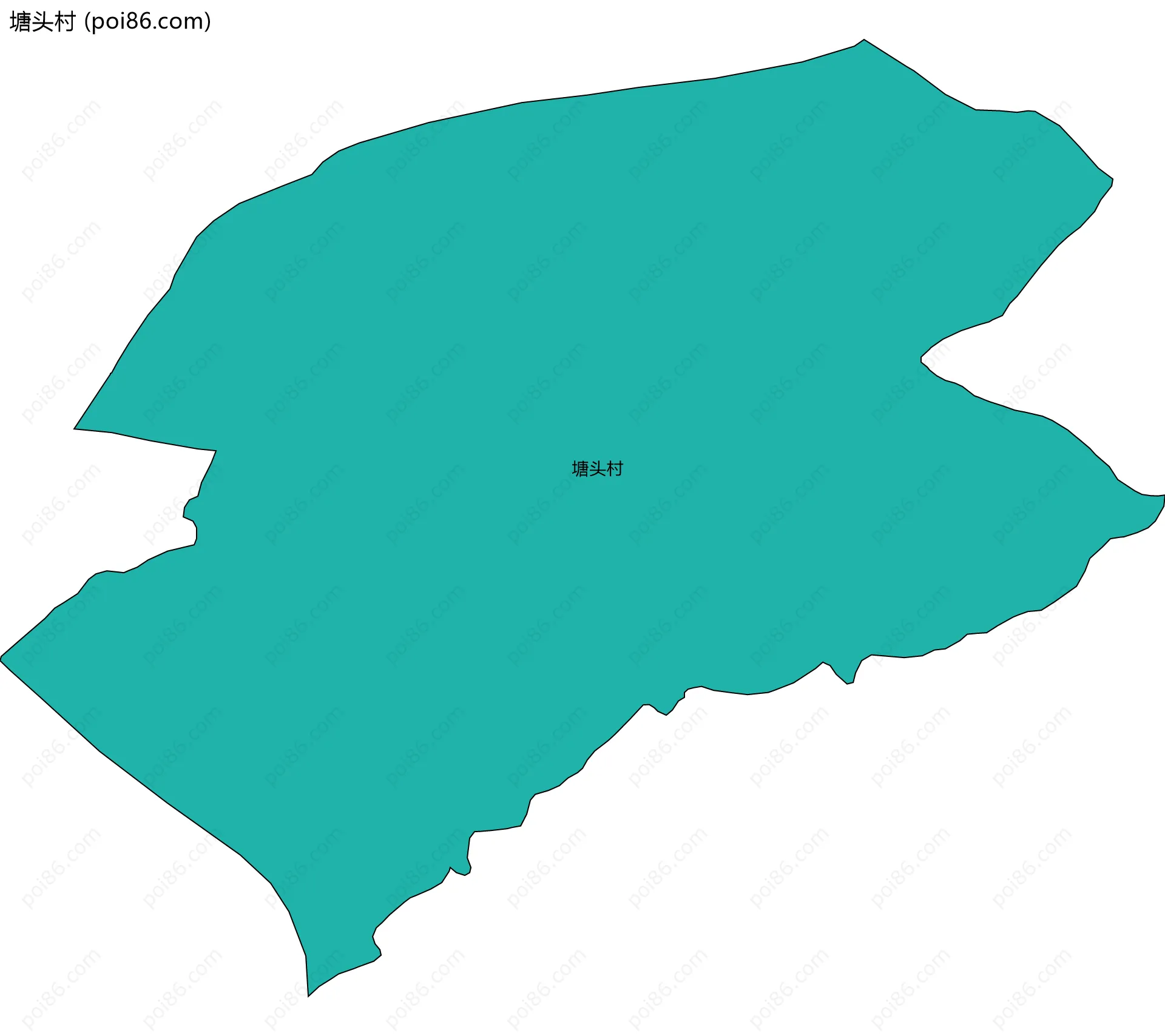 塘头村边界地图