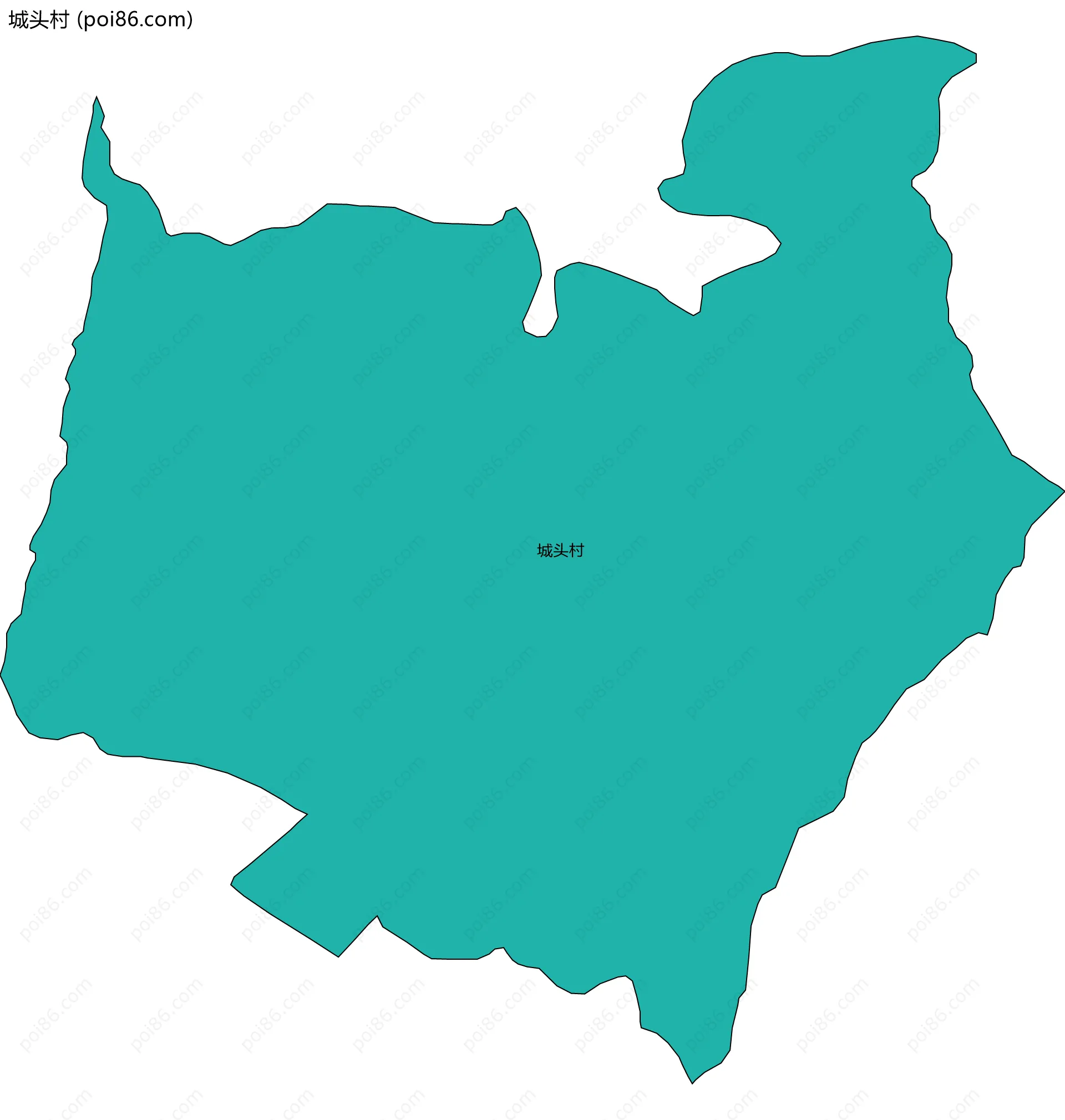 城头村边界地图