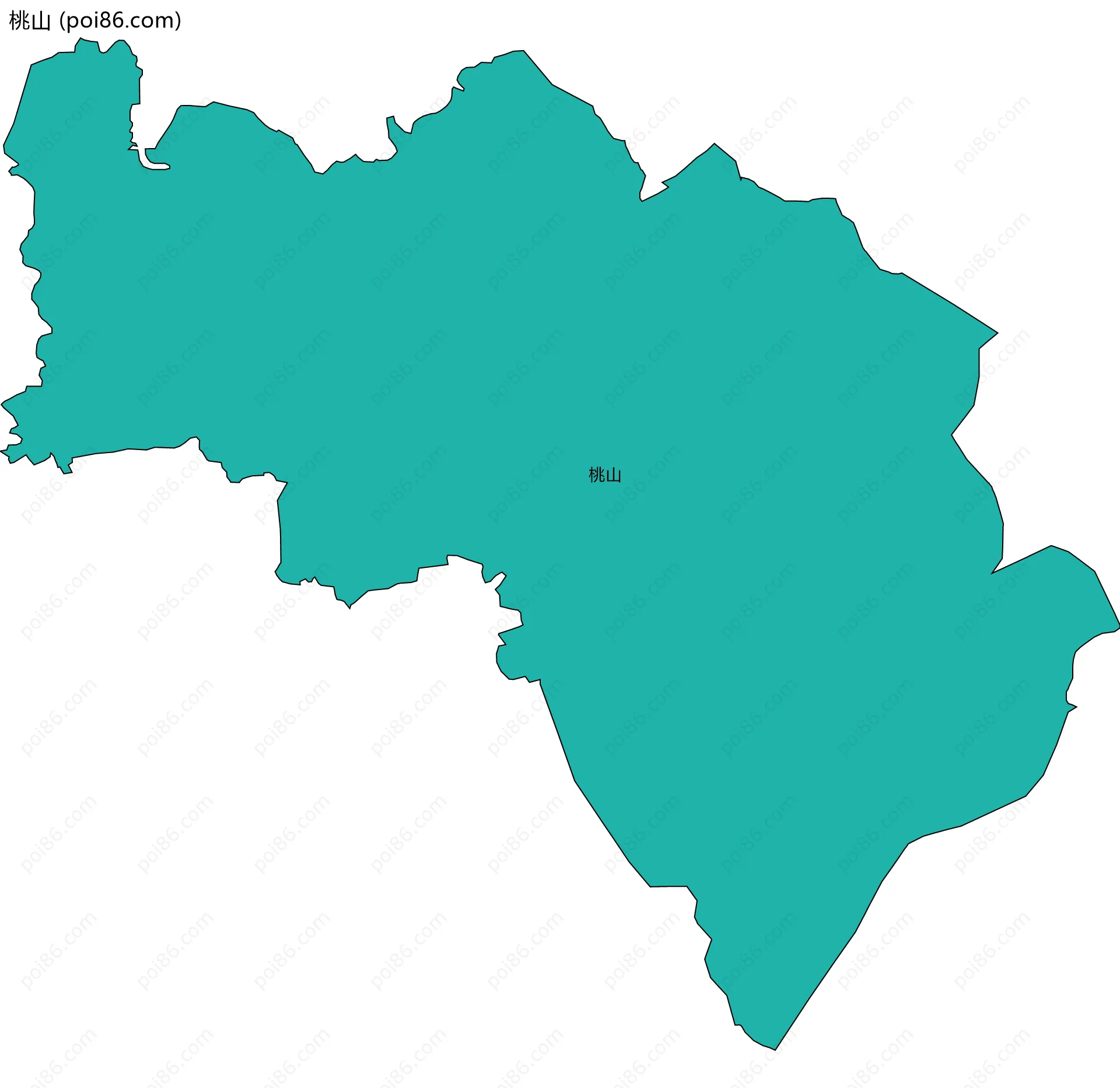 桃山边界地图