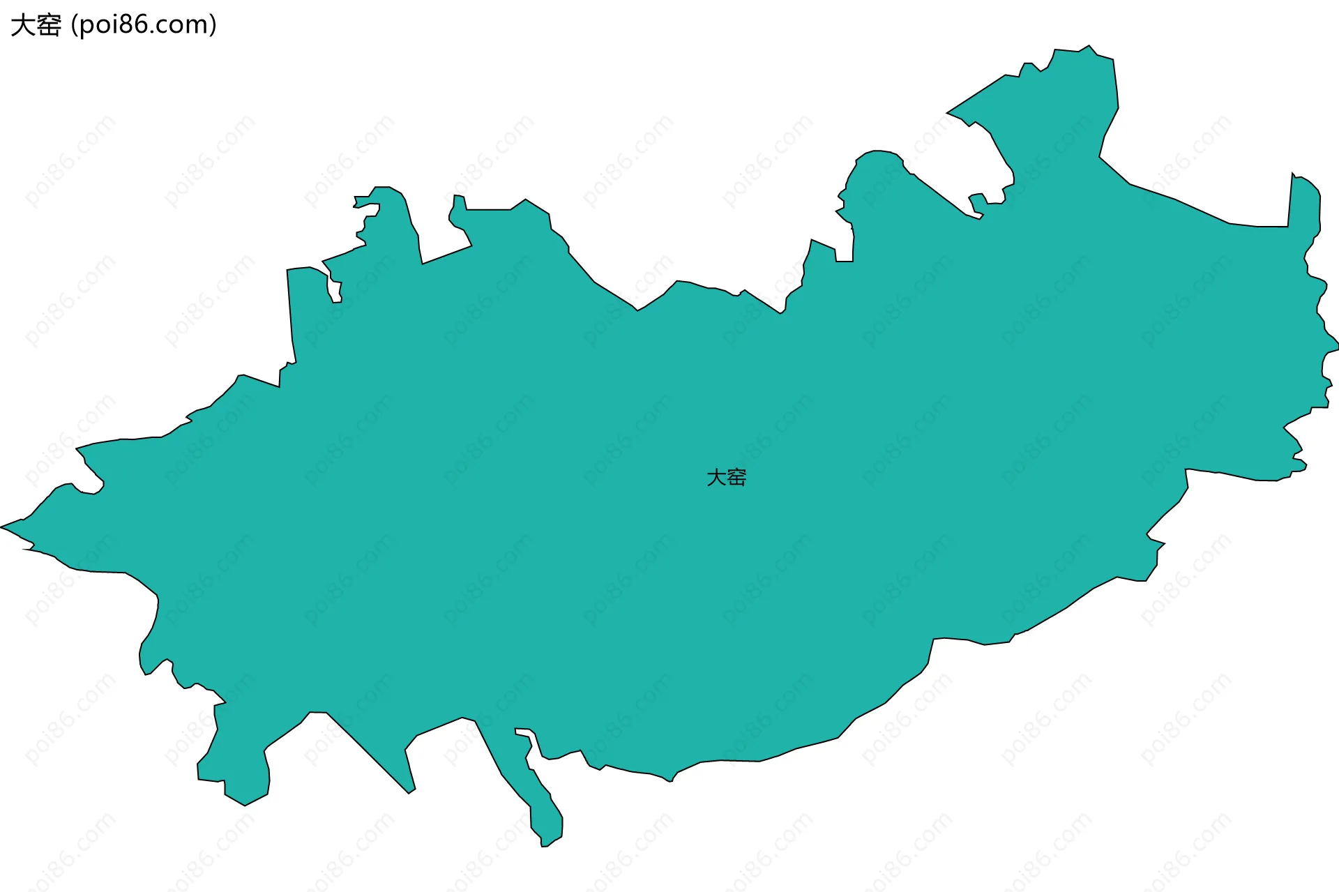 大窑边界地图
