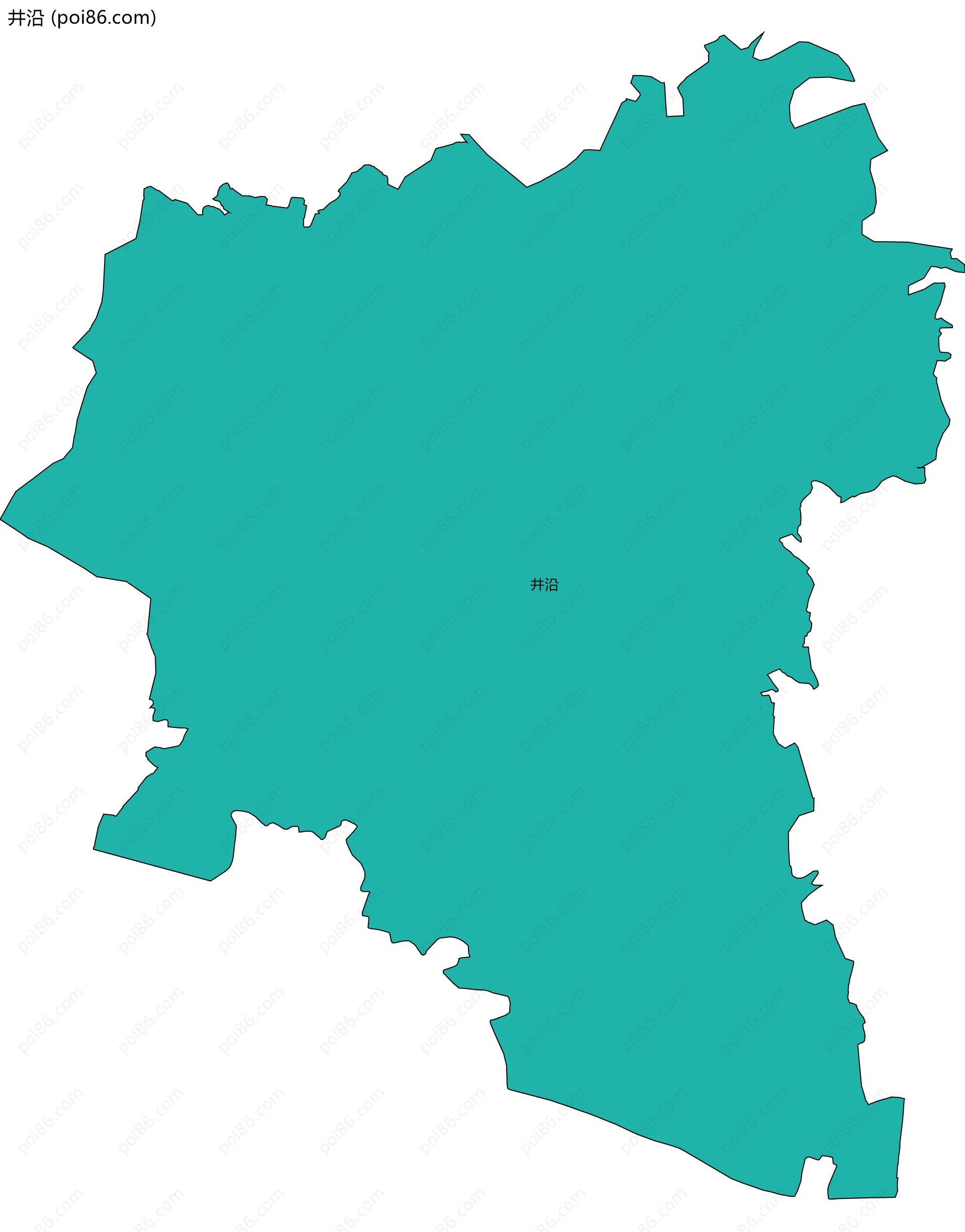 井沿边界地图