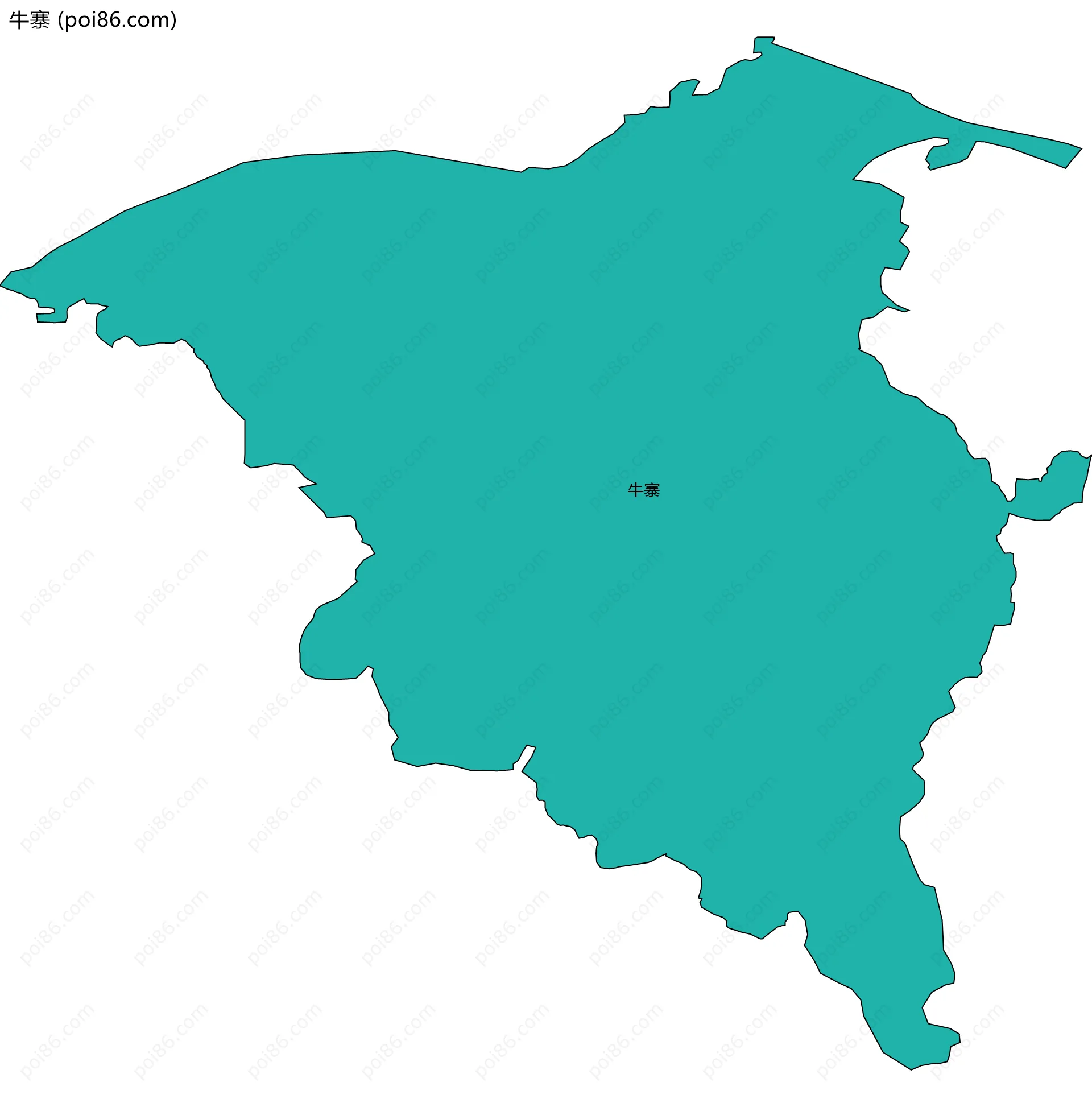 牛寨边界地图