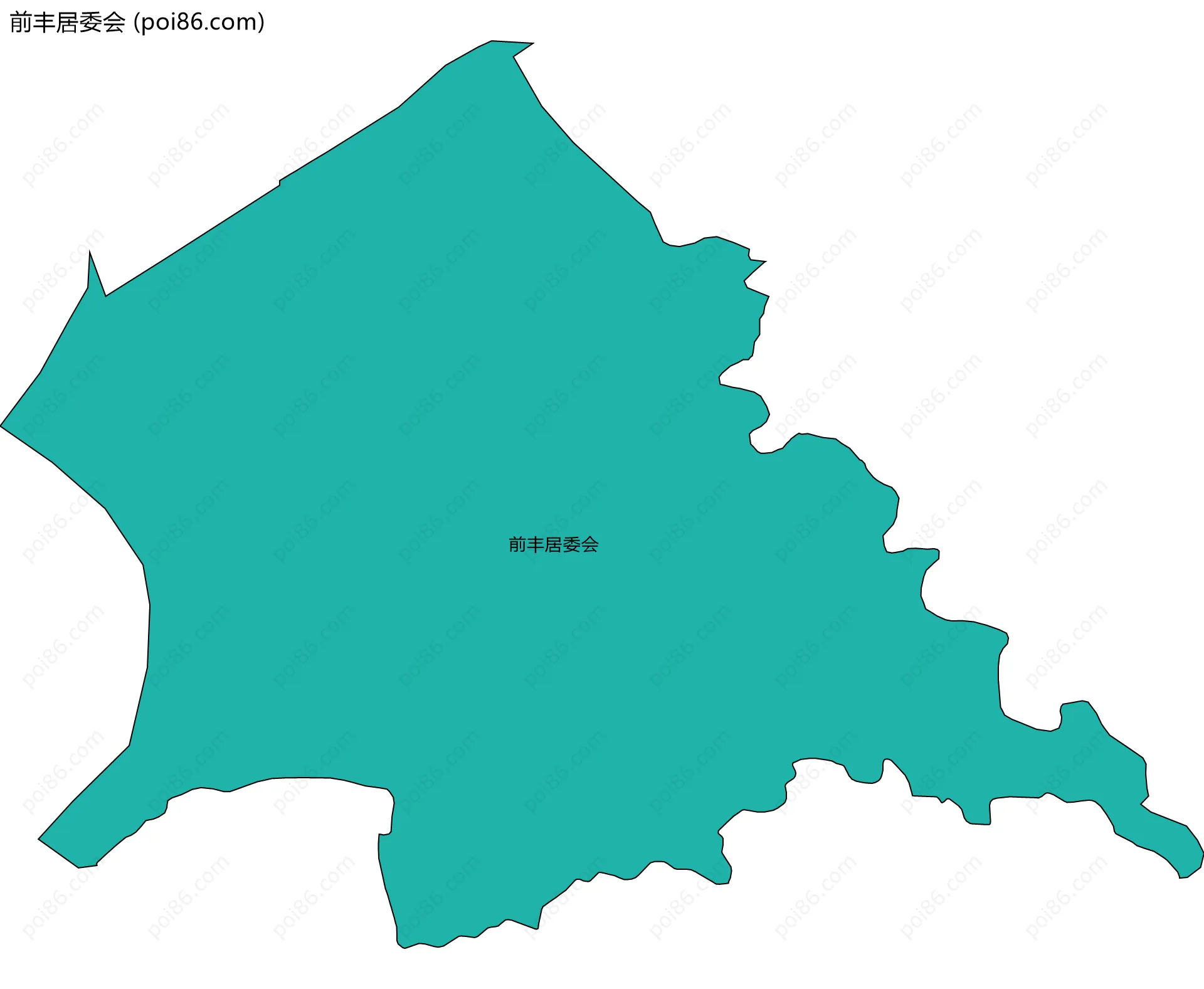 前丰居委会边界地图