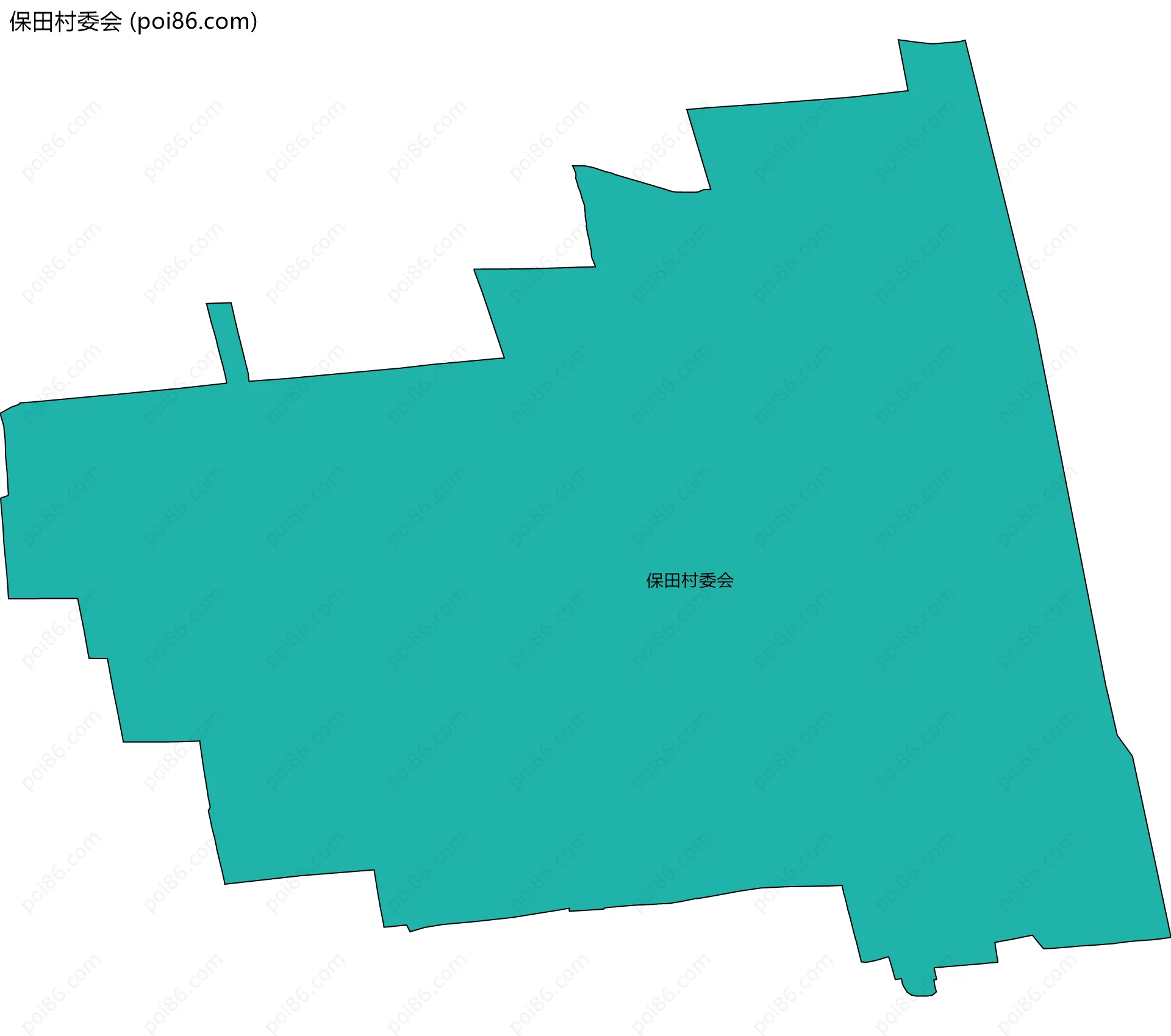 保田村委会边界地图