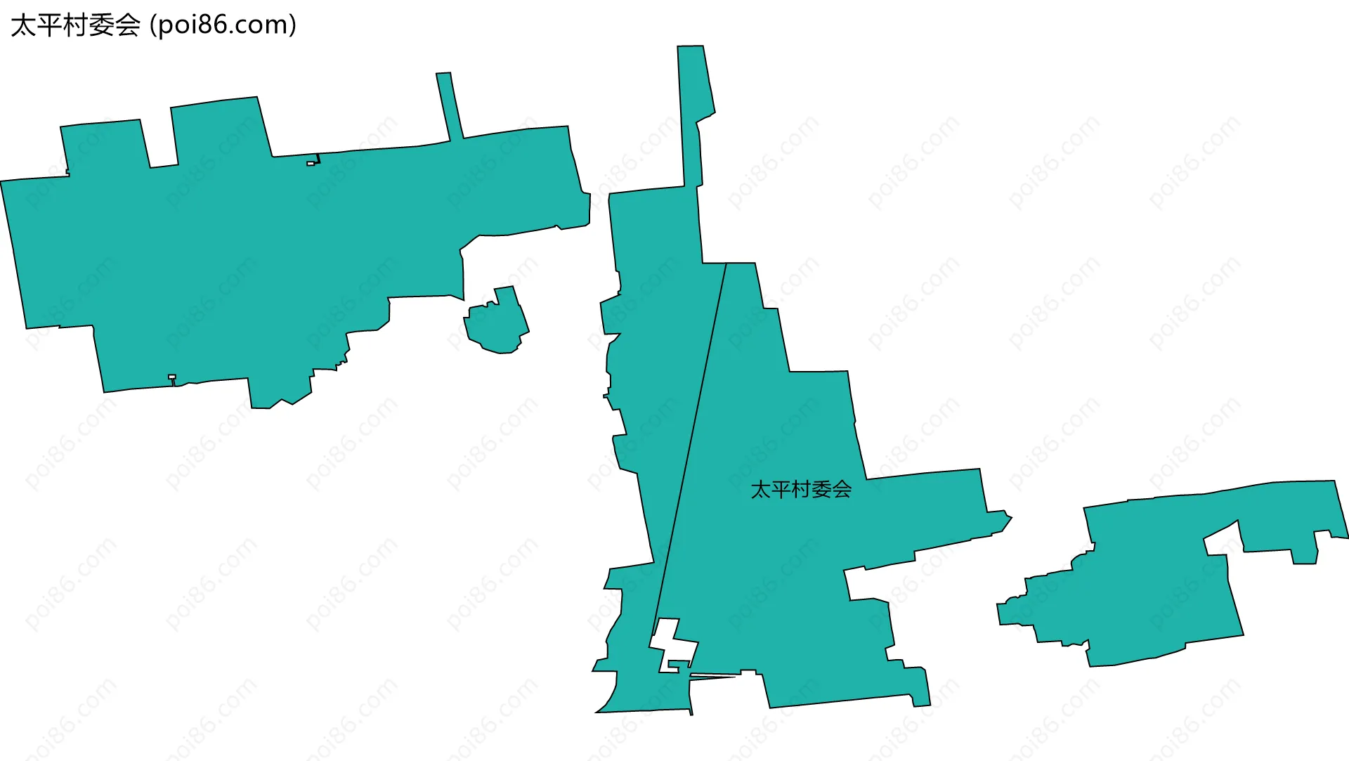 太平村委会边界地图