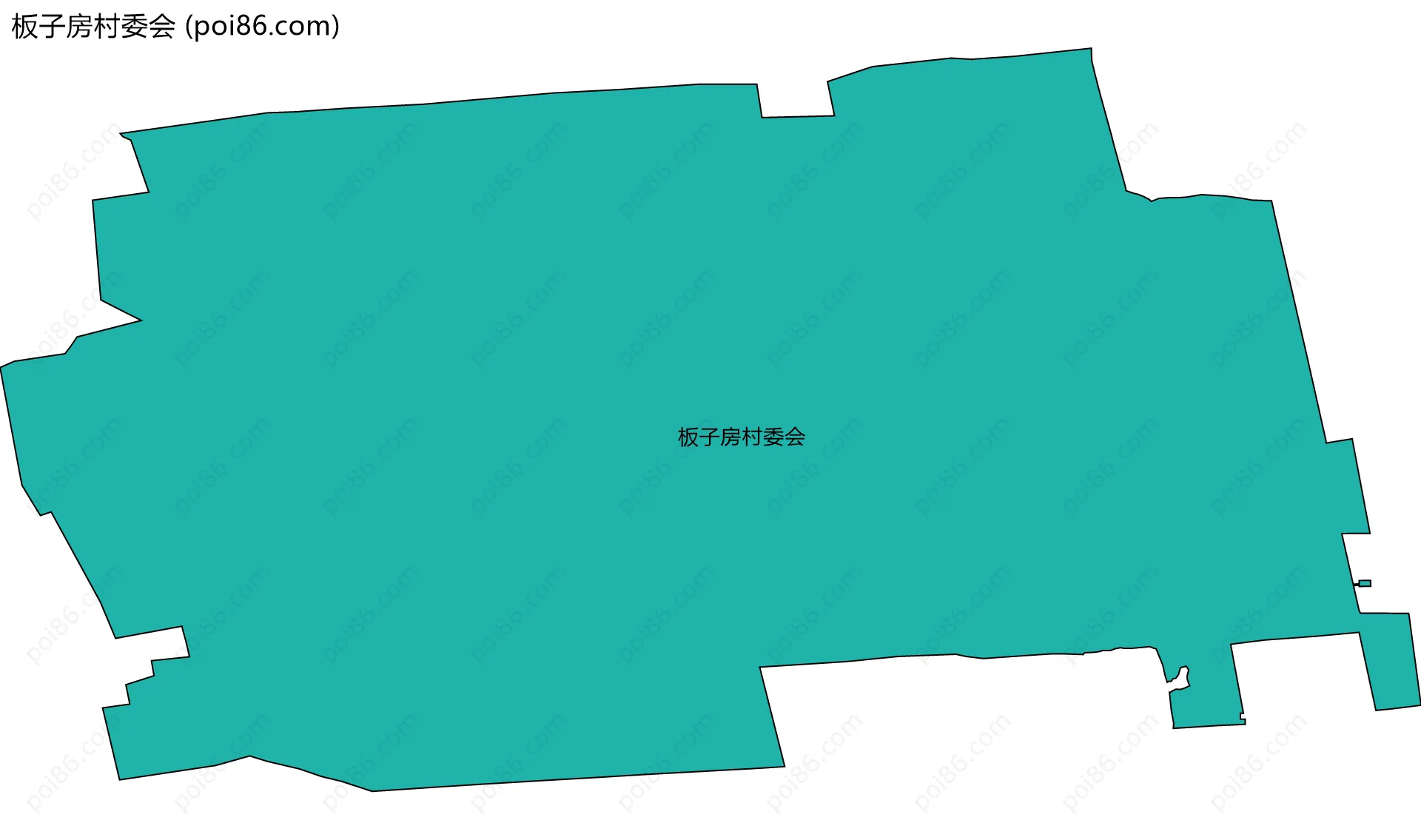 板子房村委会边界地图