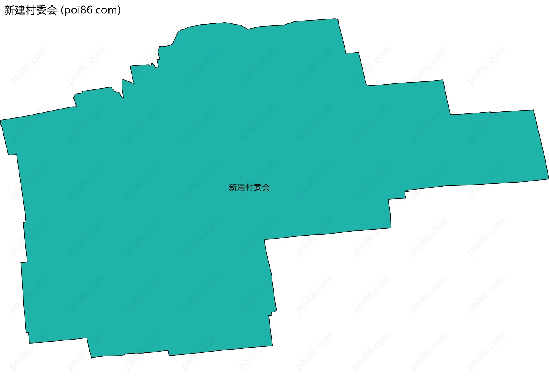 新建村委会边界地图
