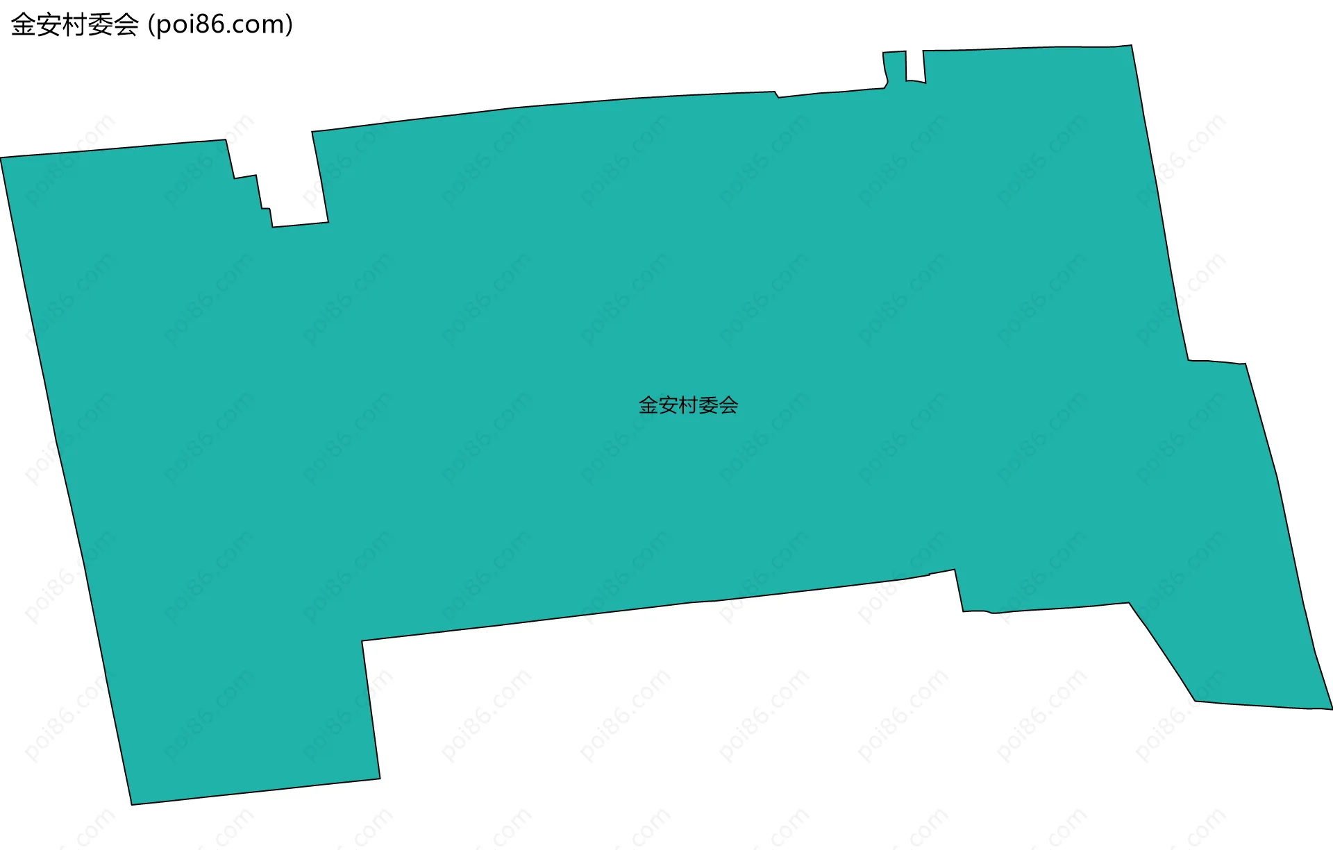 金安村委会边界地图
