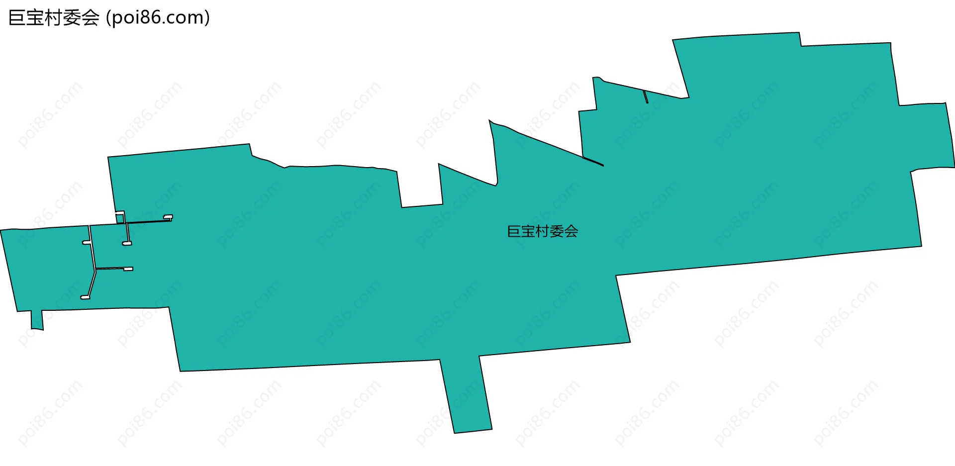 巨宝村委会边界地图