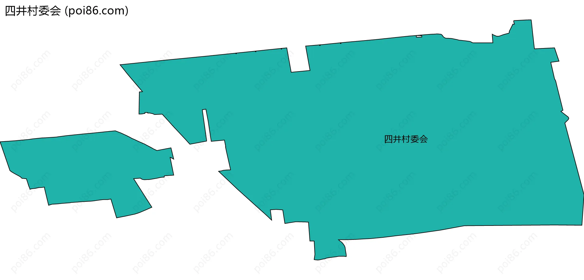 四井村委会边界地图