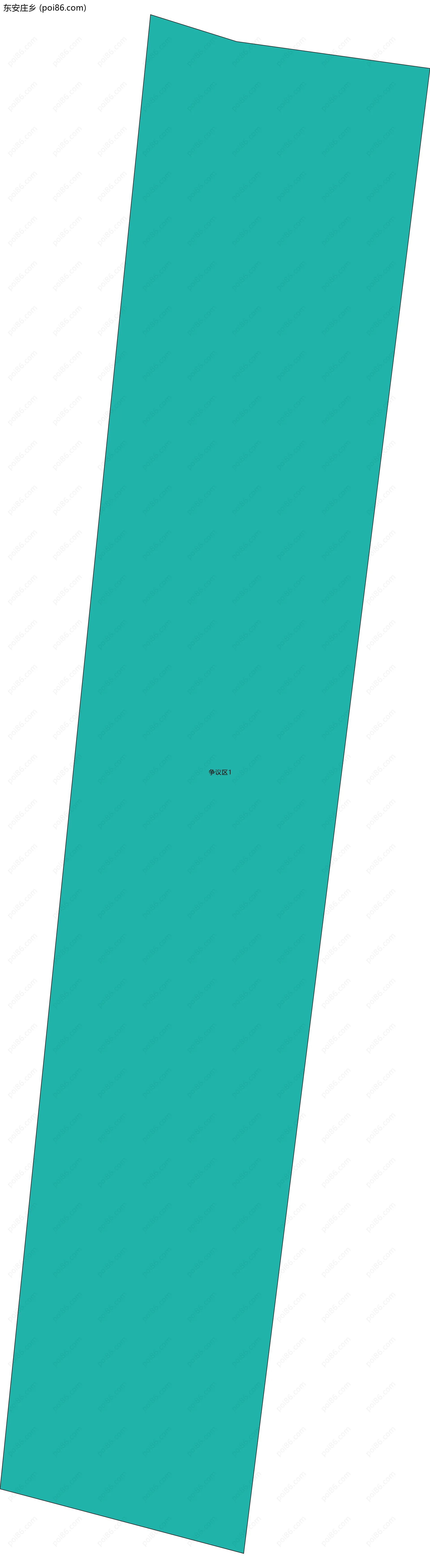 东安庄乡边界地图(五级行政区划)