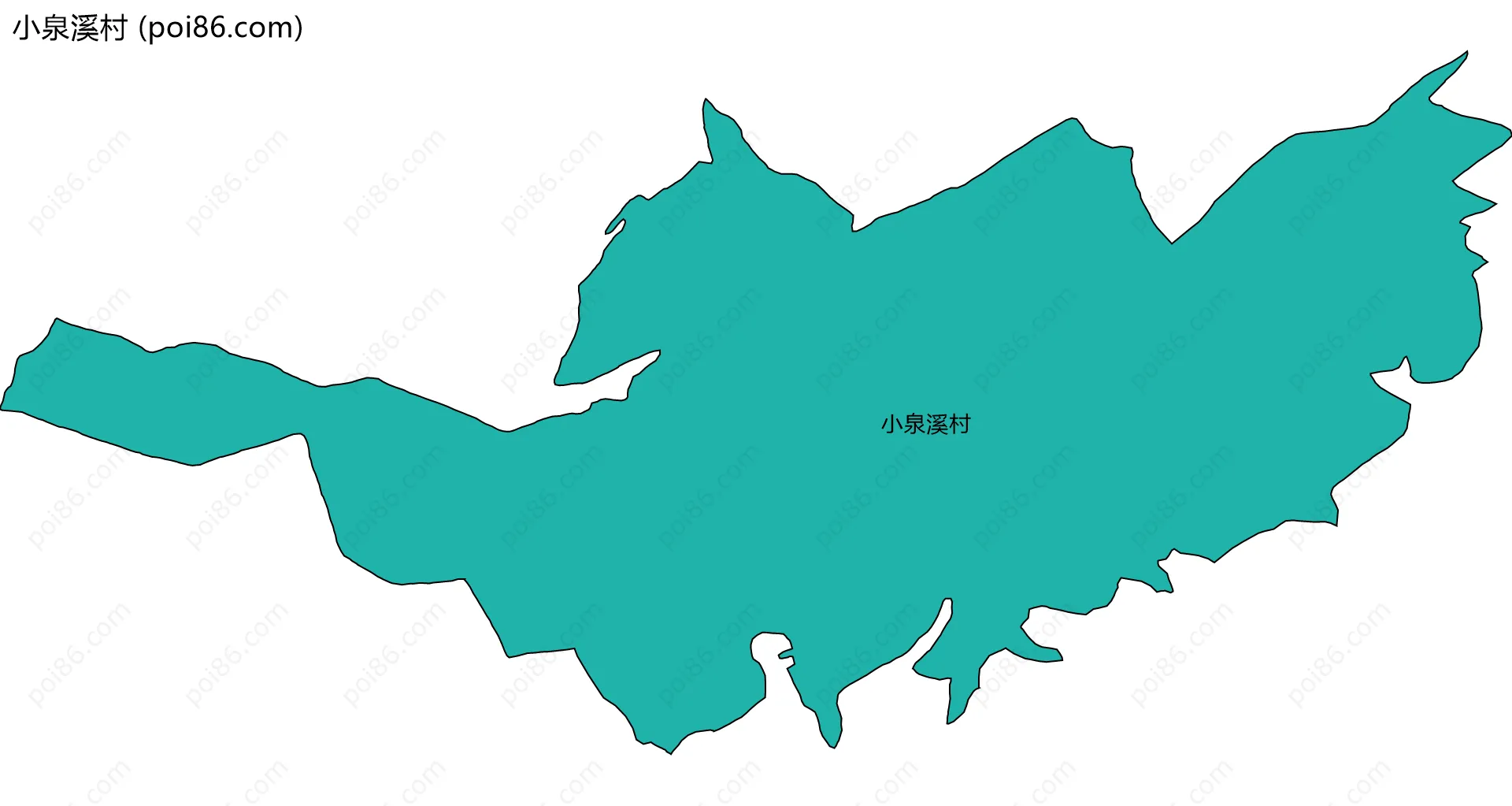 小泉溪村边界地图