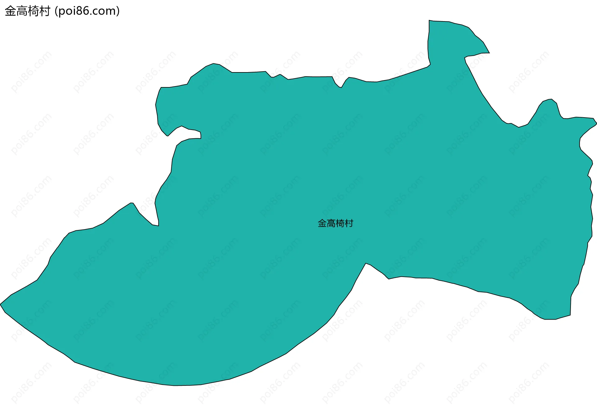 金高椅村边界地图