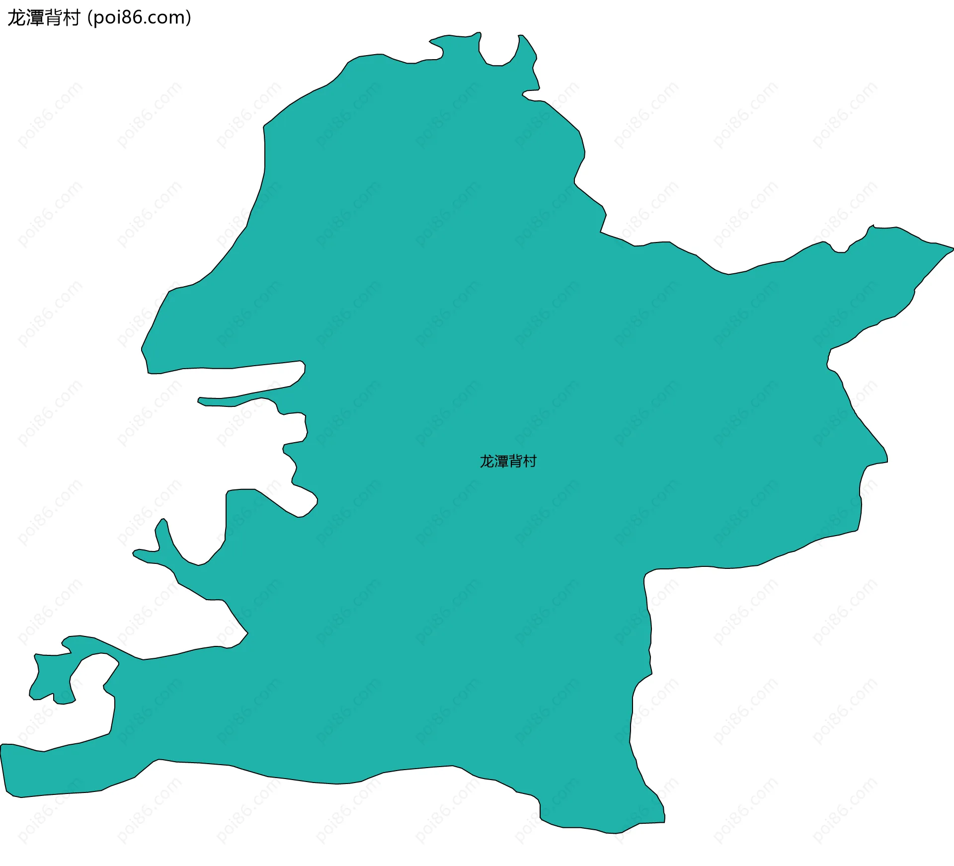 龙潭背村边界地图
