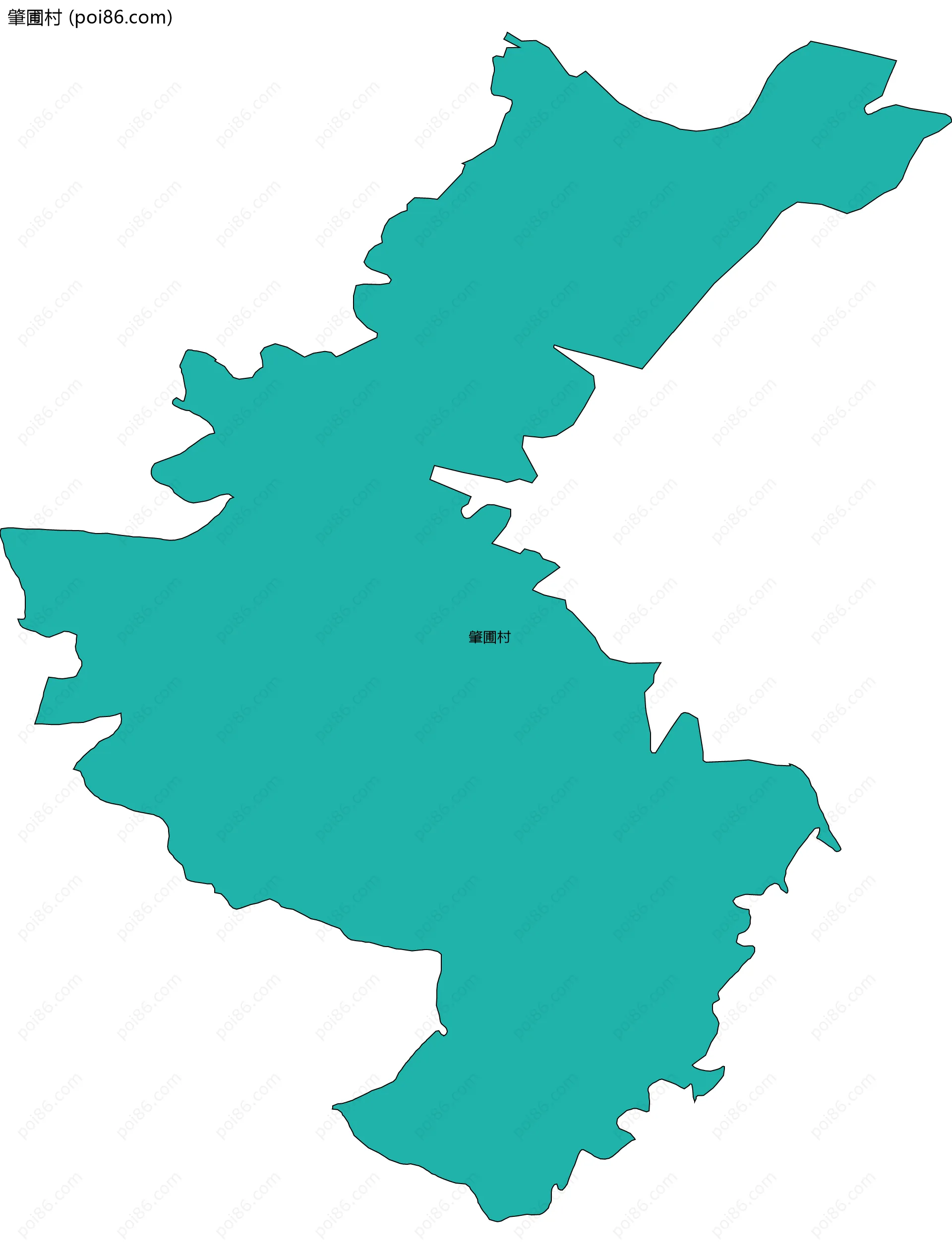 肇圃村边界地图