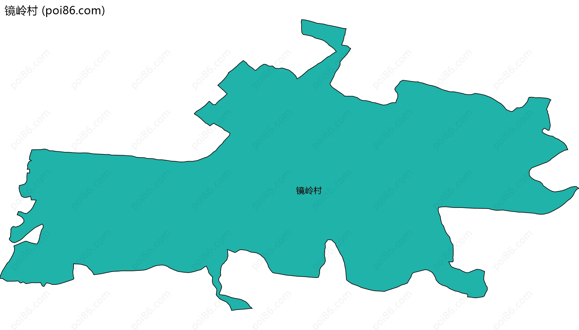 镜岭村边界地图