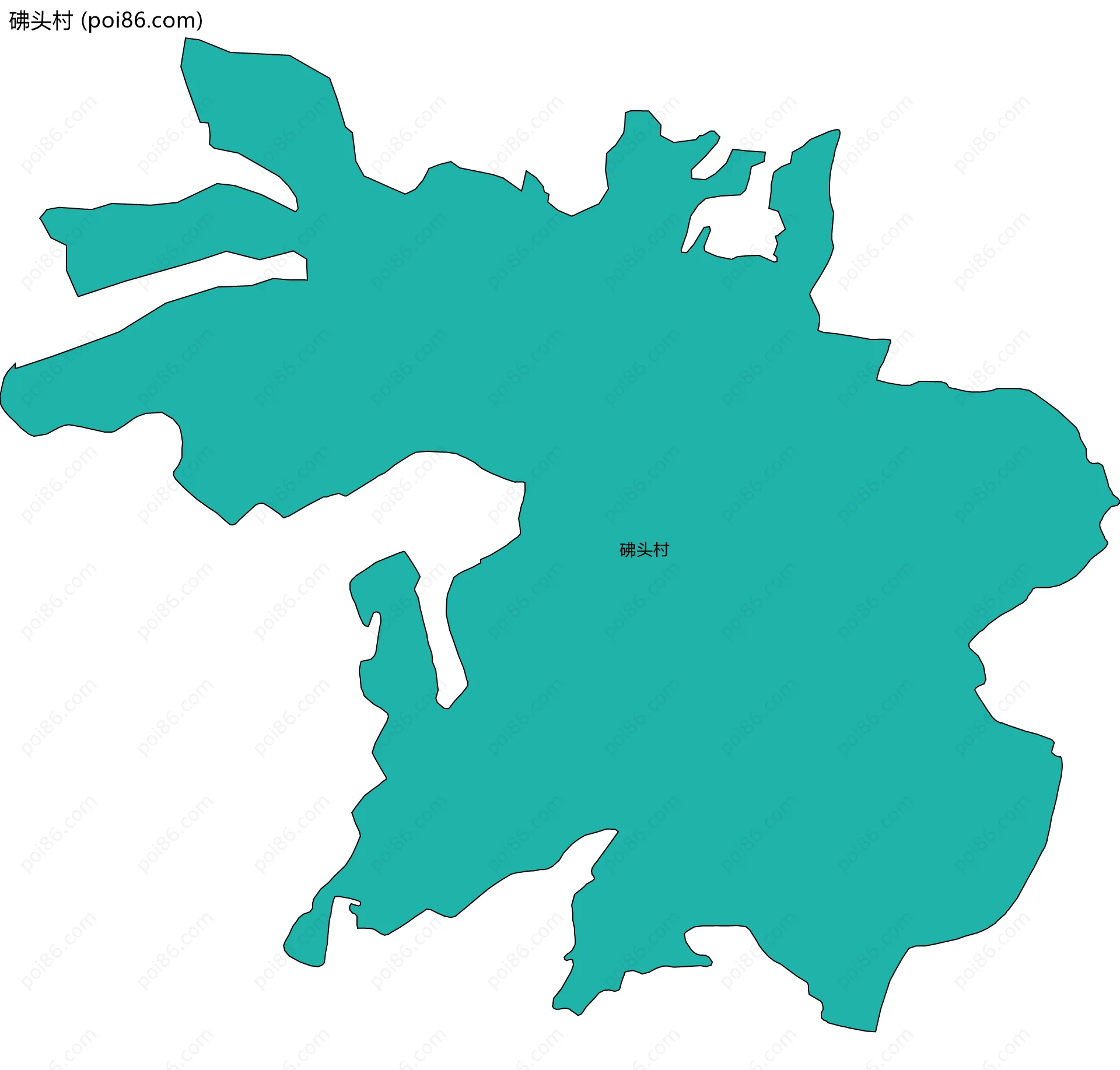 砩头村边界地图