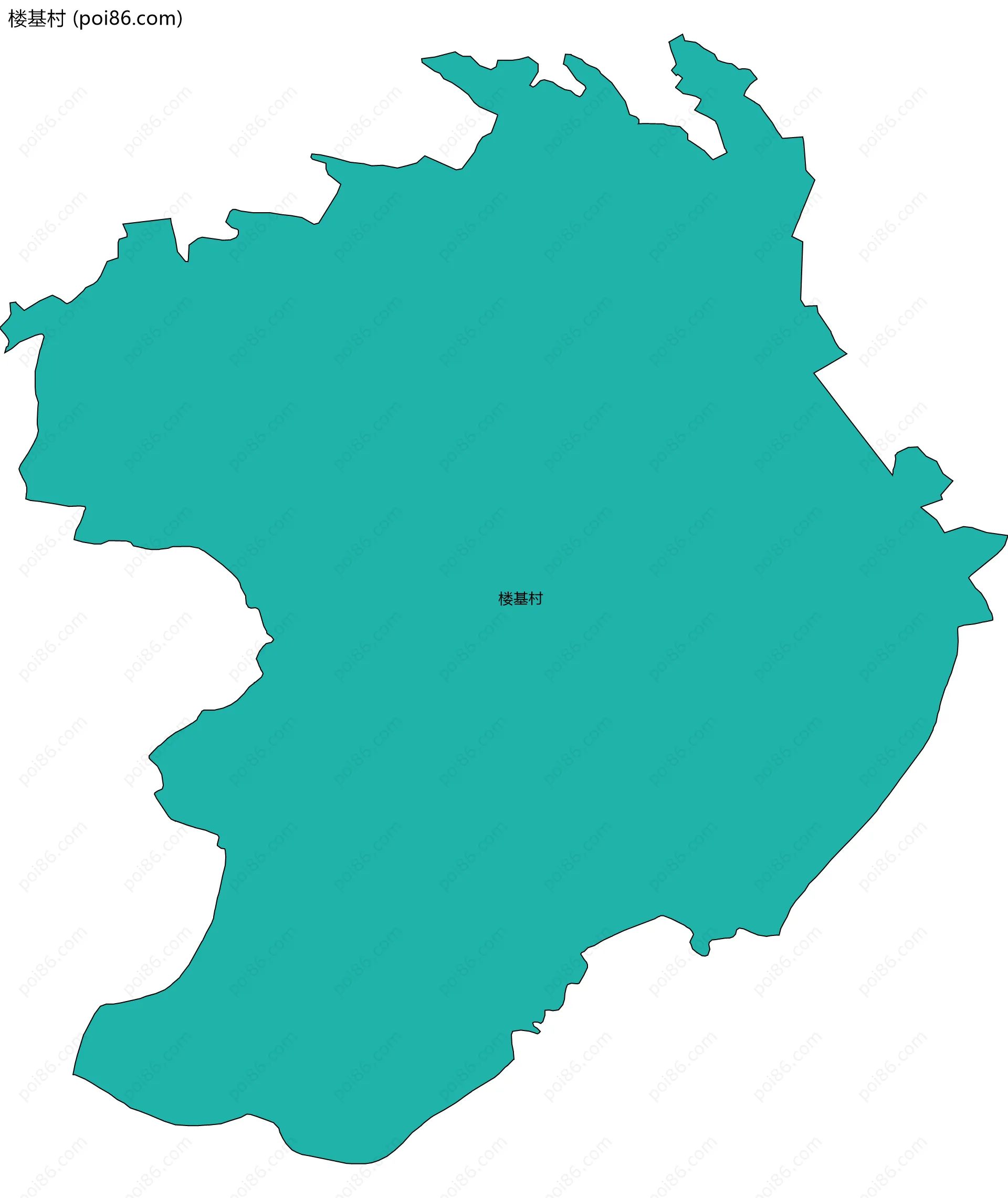 楼基村边界地图