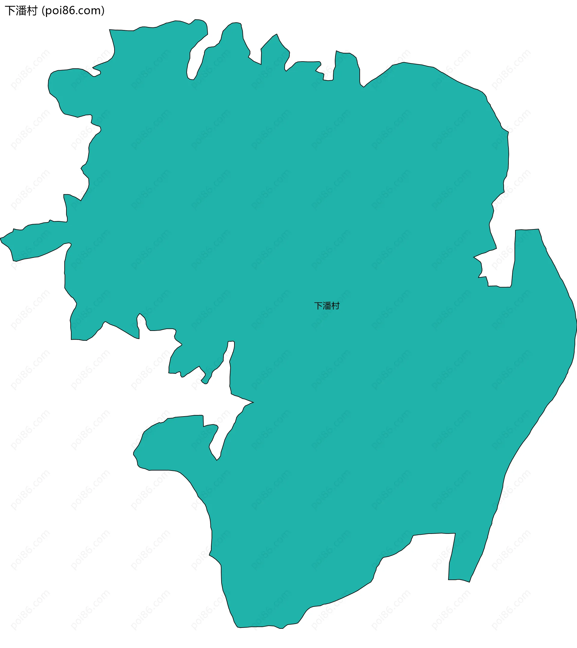 下潘村边界地图