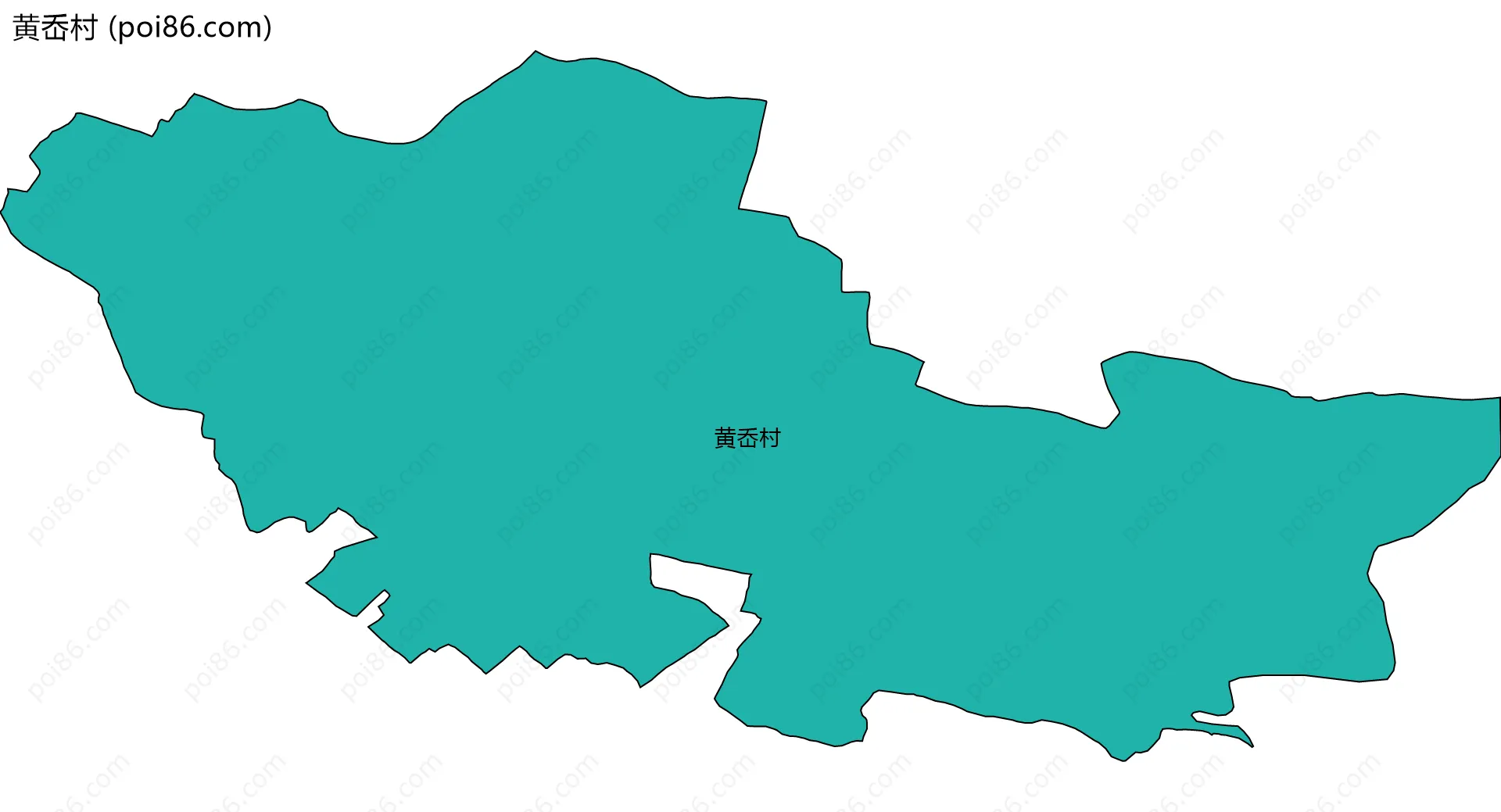 黄岙村边界地图