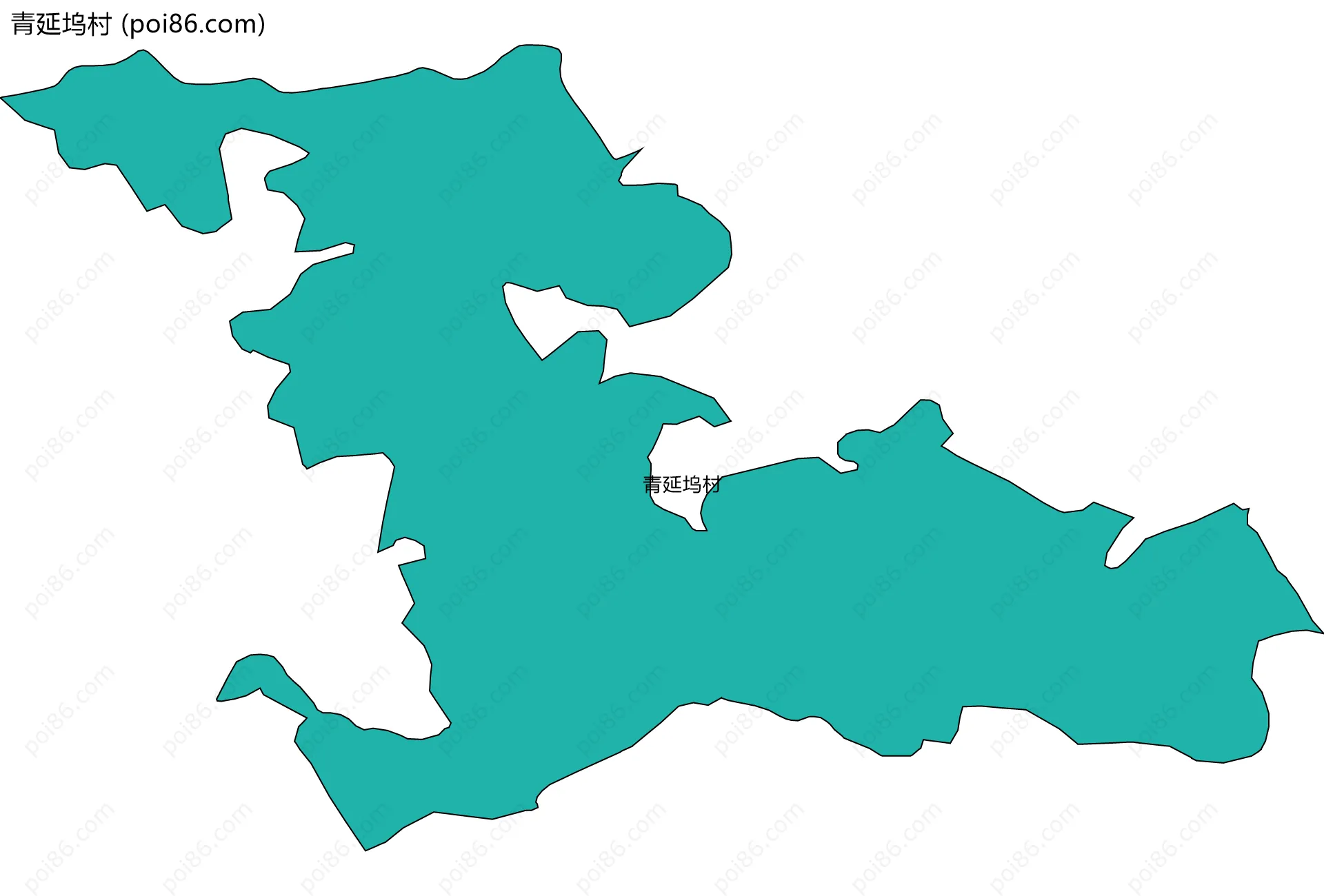 青延坞村边界地图