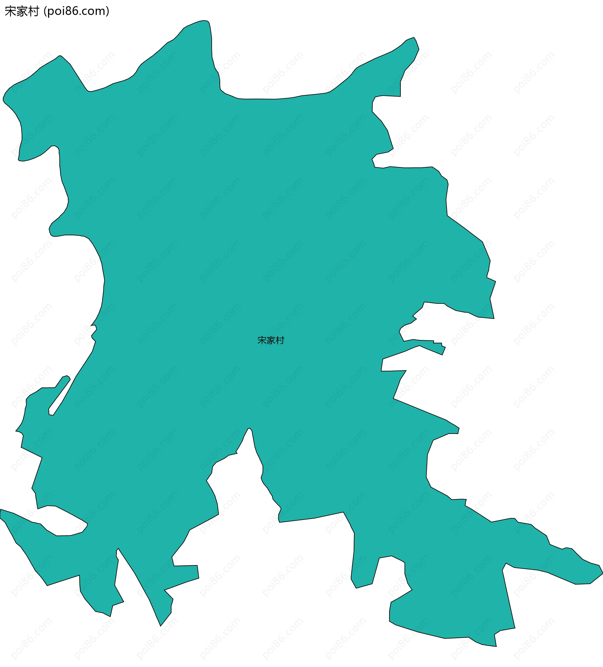 宋家村边界地图