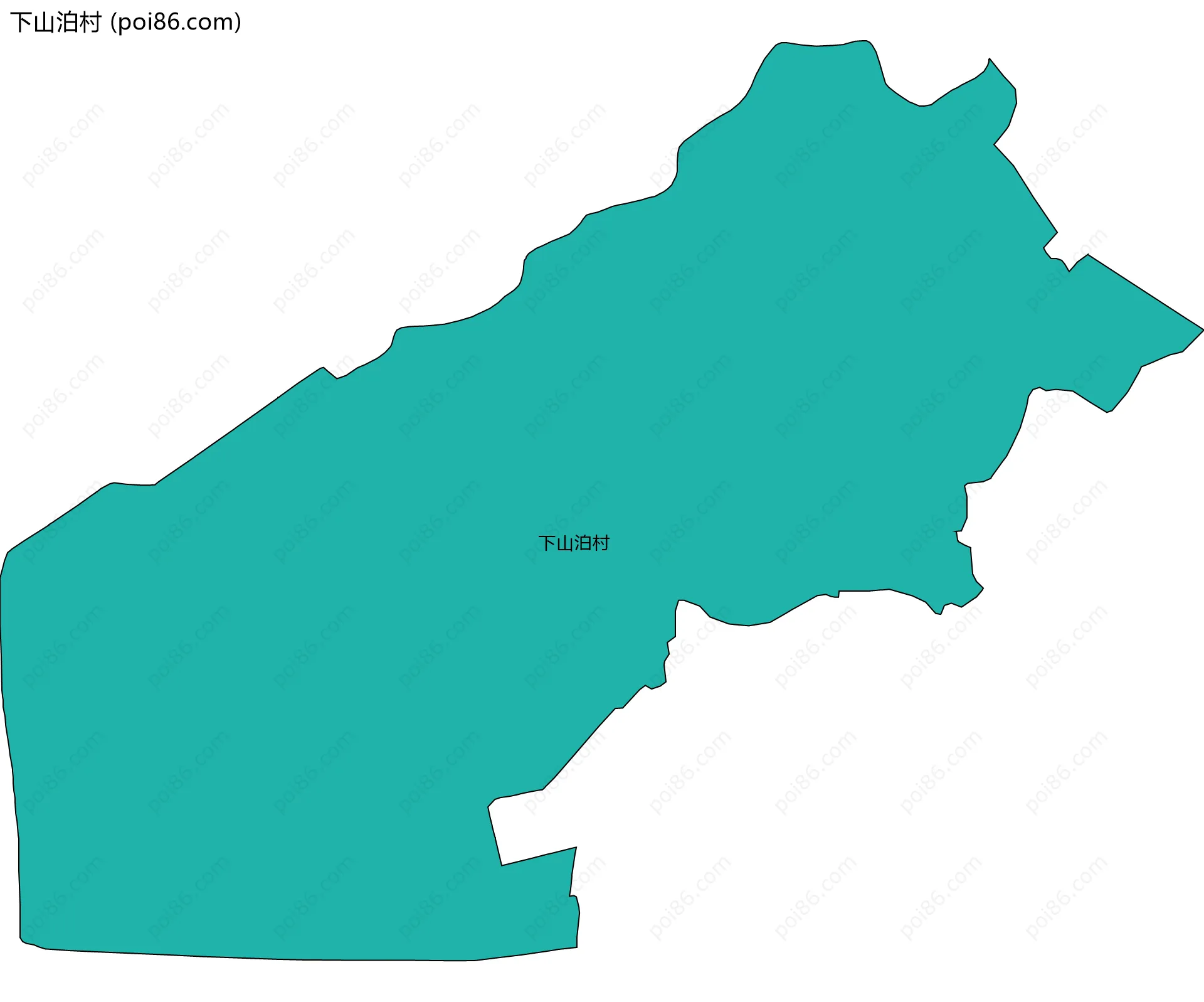 下山泊村边界地图