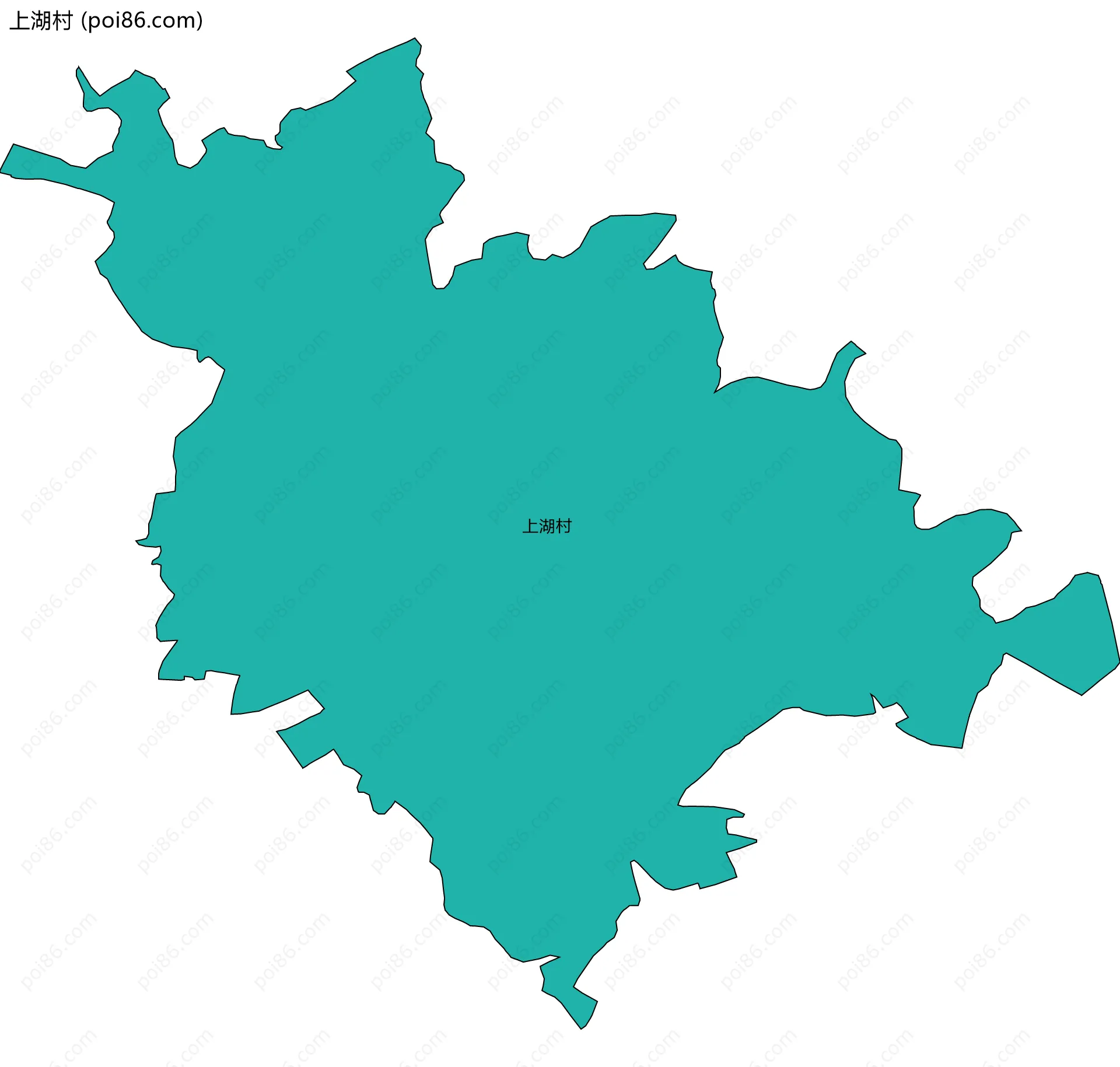 上湖村边界地图