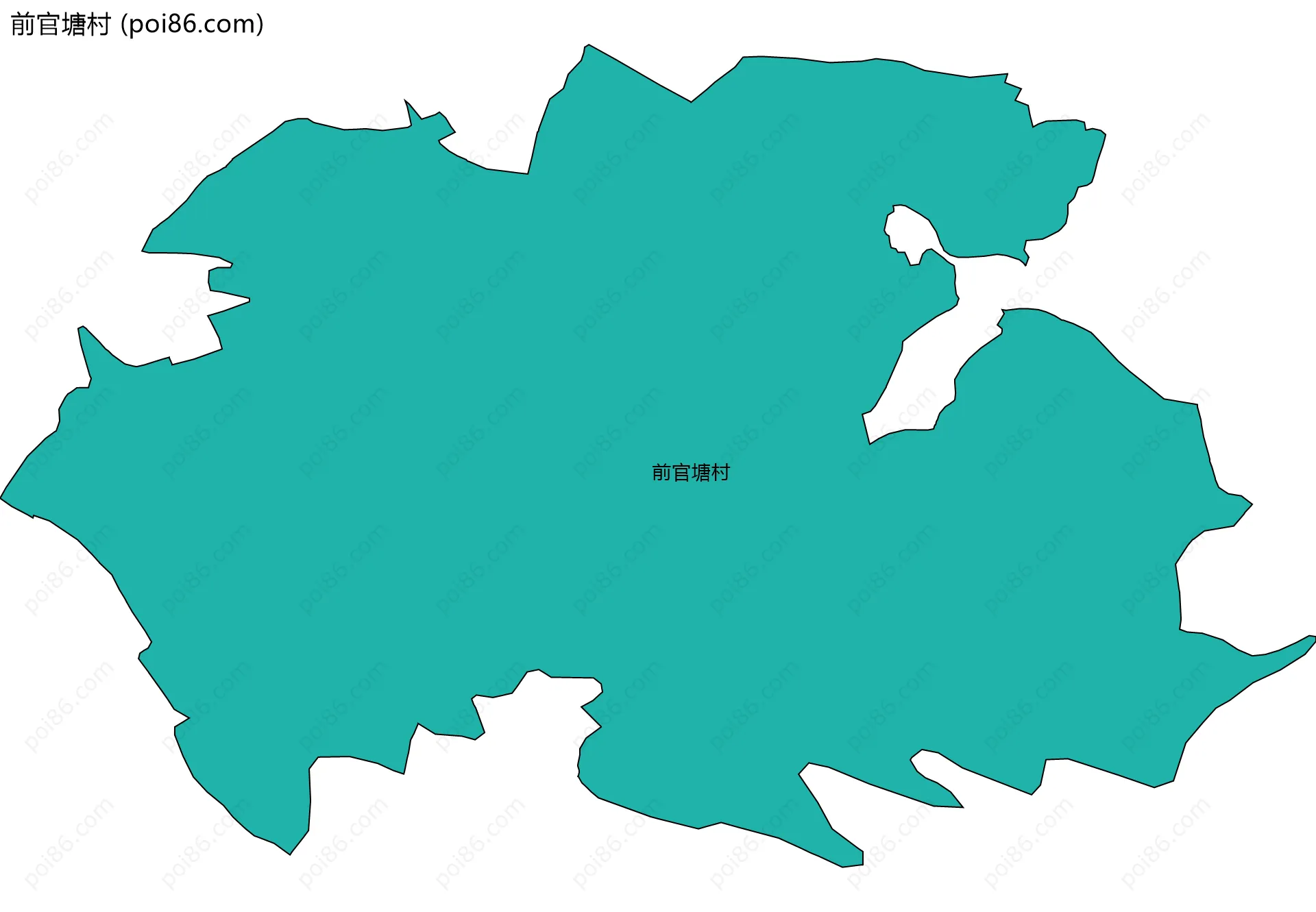 前官塘村边界地图