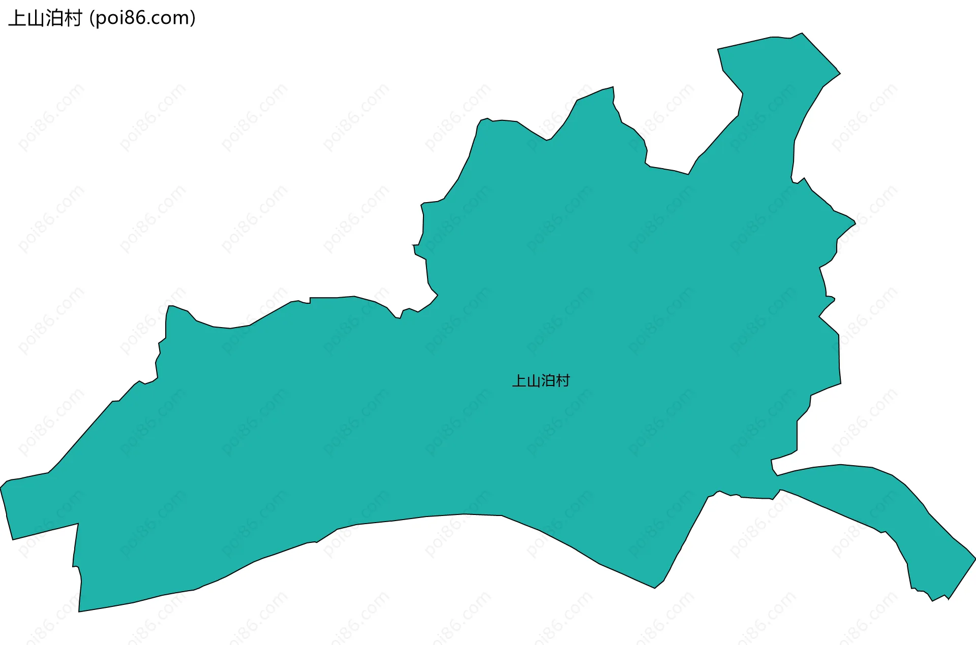 上山泊村边界地图