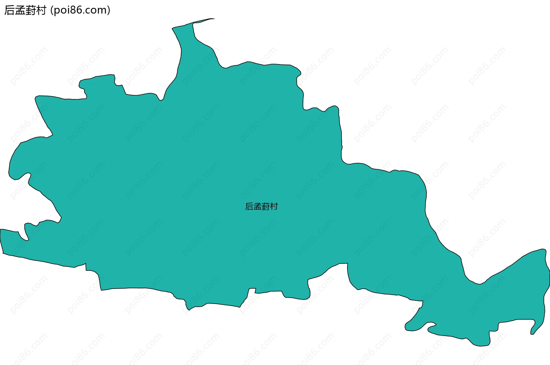 后孟葑村边界地图