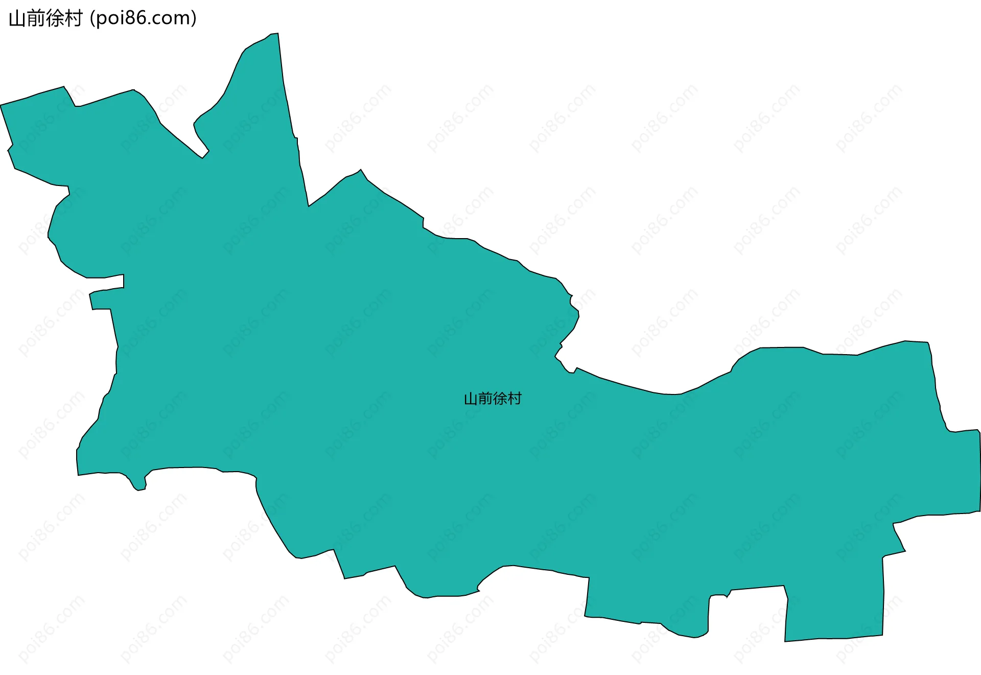 山前徐村边界地图