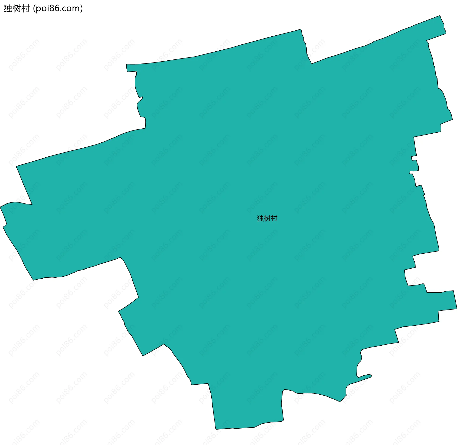 独树村边界地图