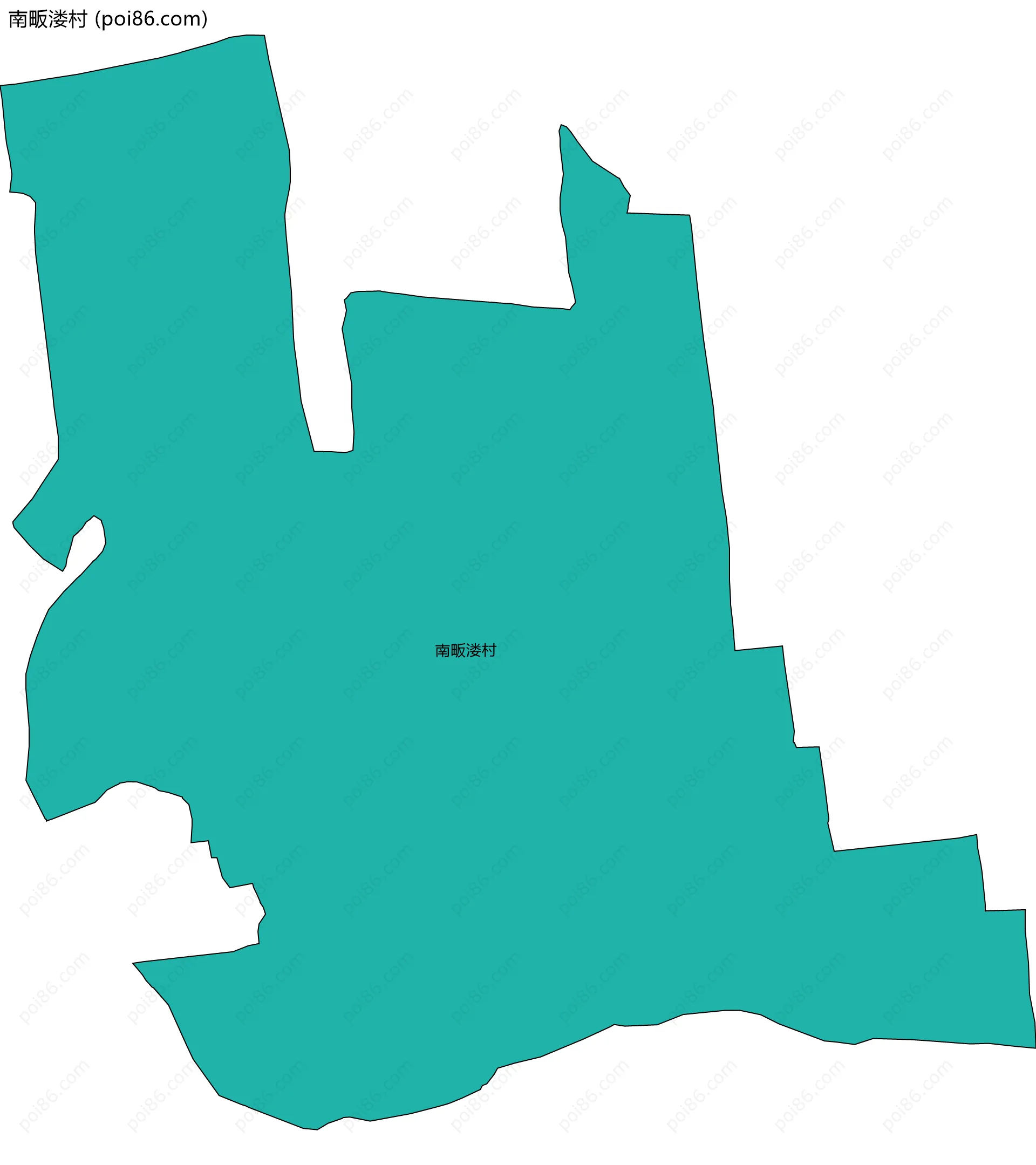 南畈溇村边界地图