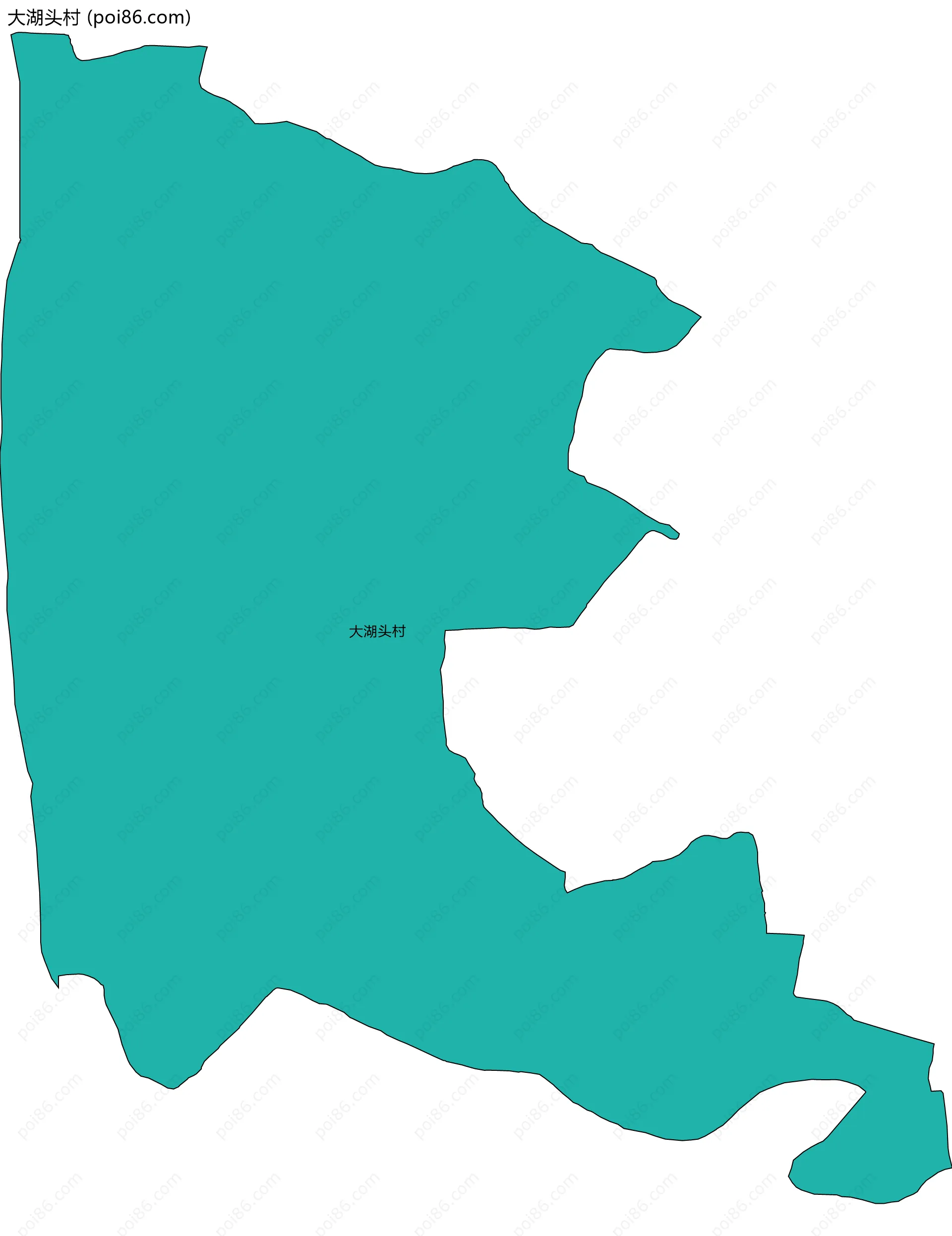大湖头村边界地图