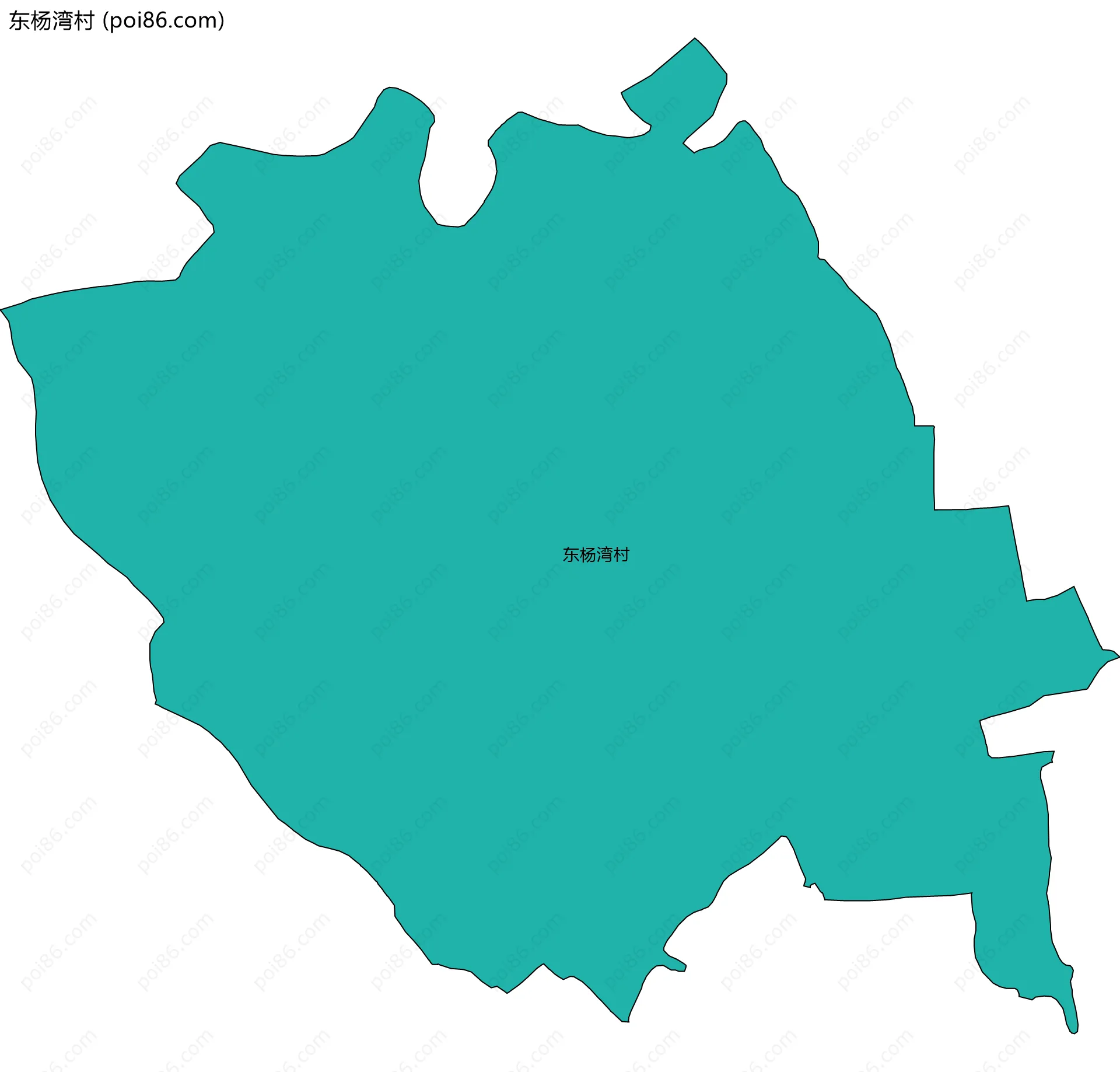东杨湾村边界地图