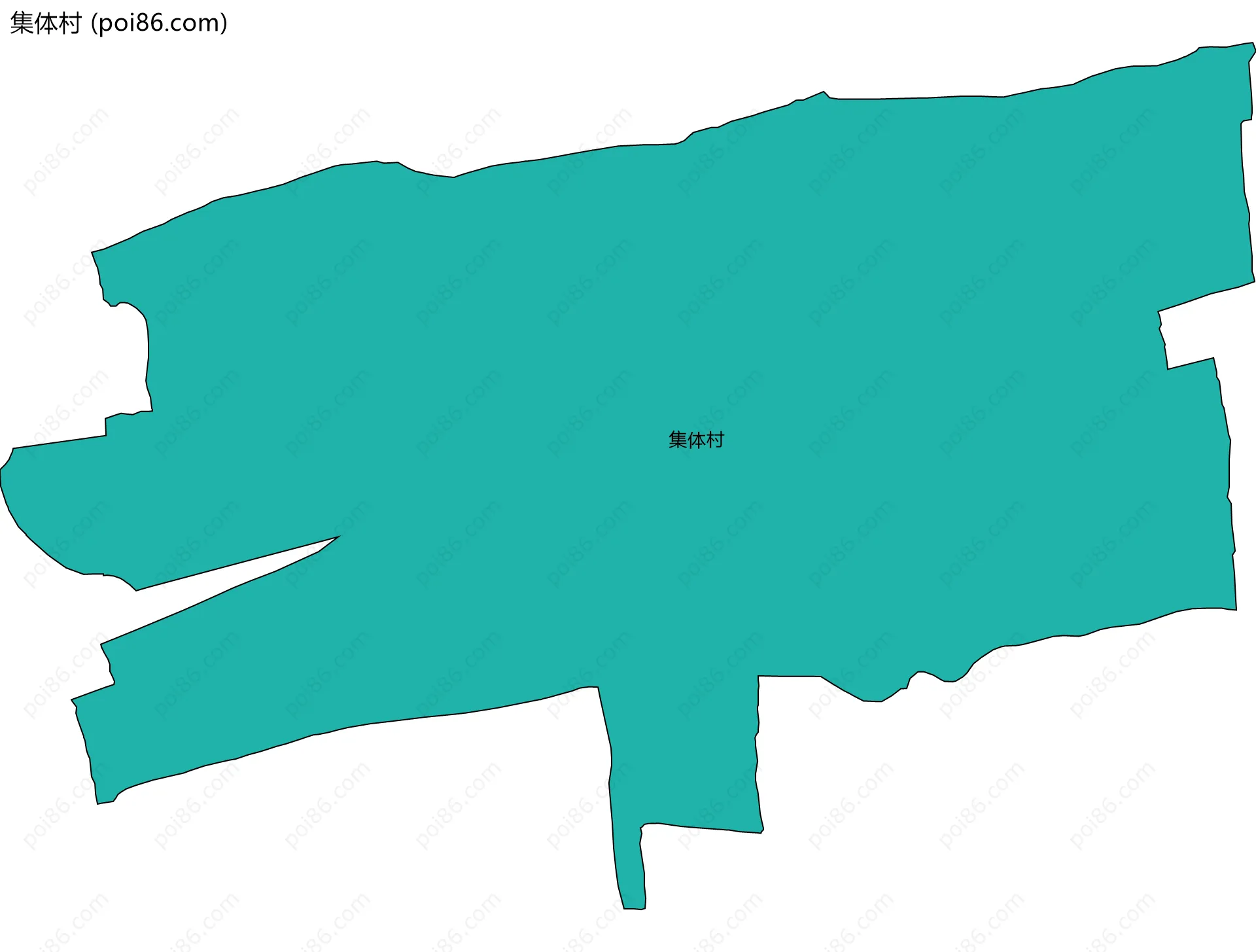 集体村边界地图