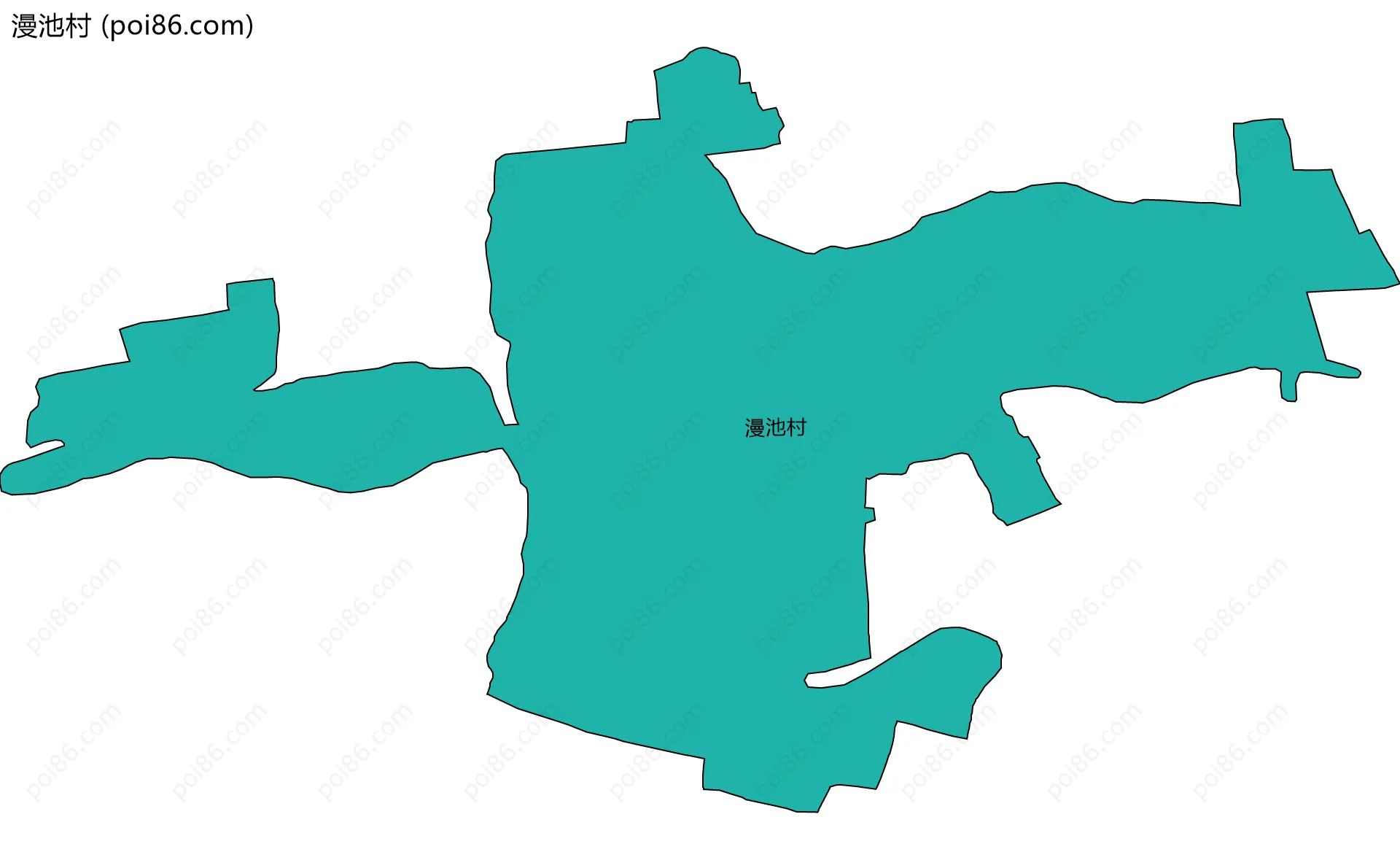 漫池村边界地图