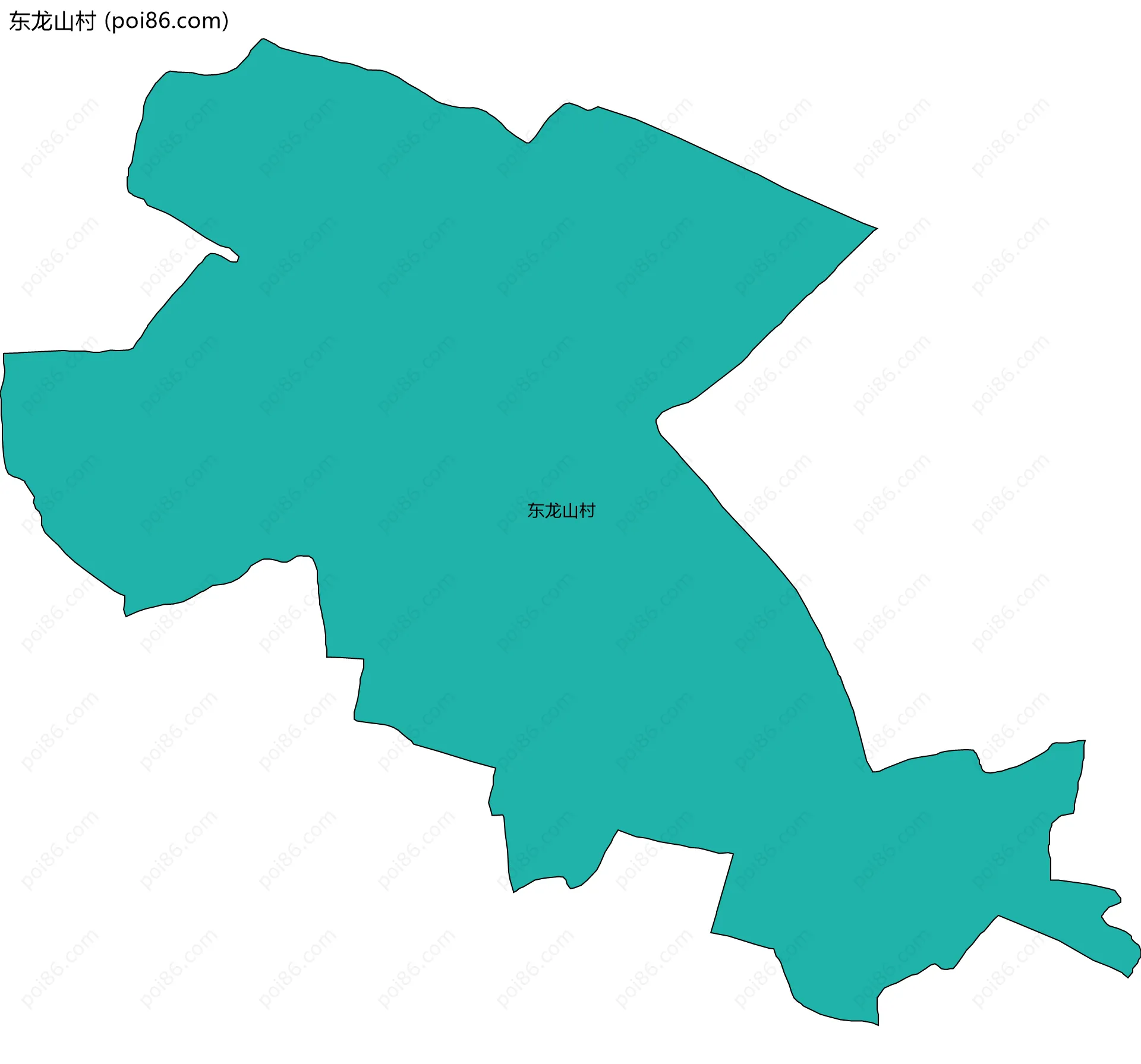 东龙山村边界地图