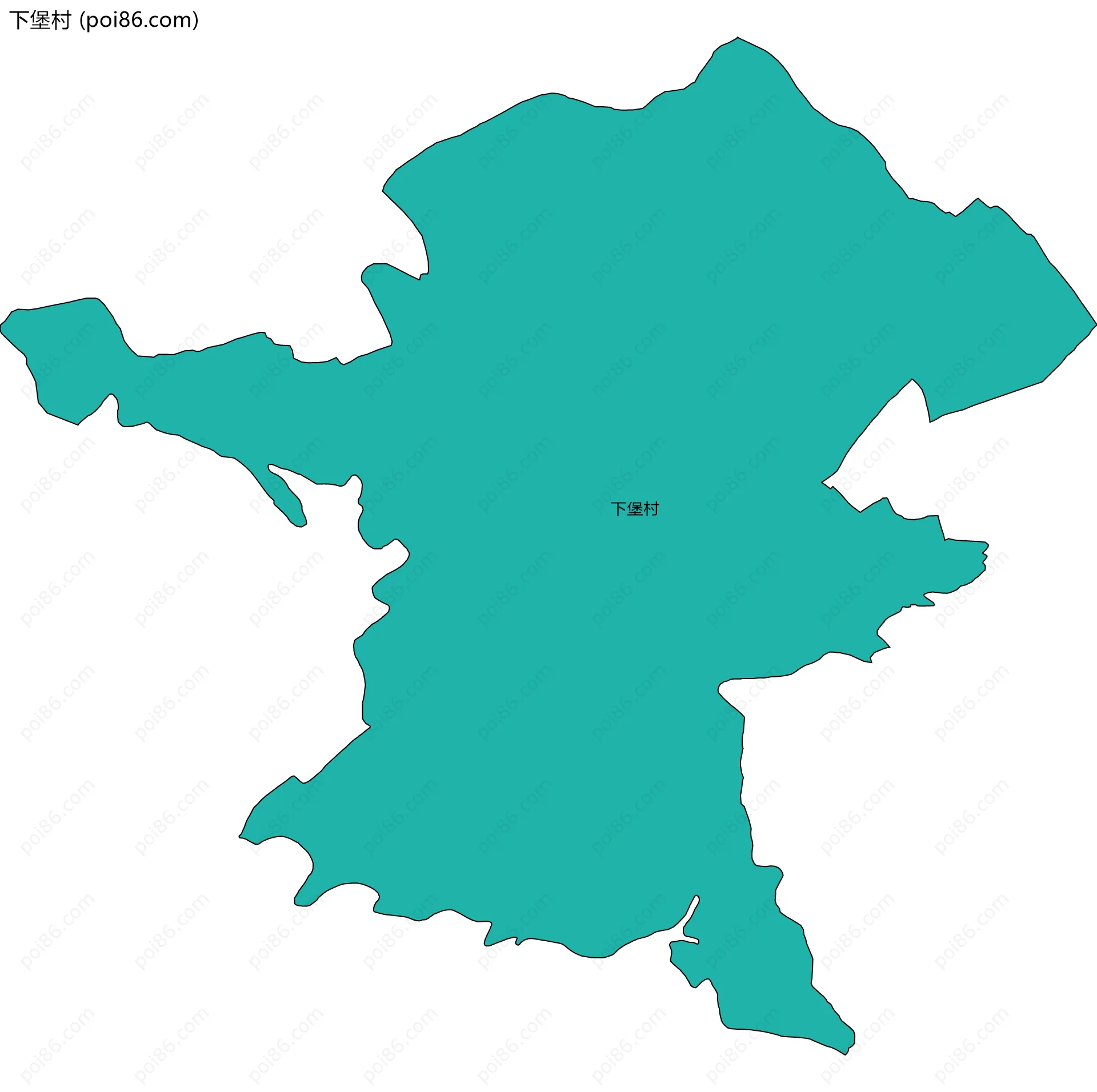 下堡村边界地图