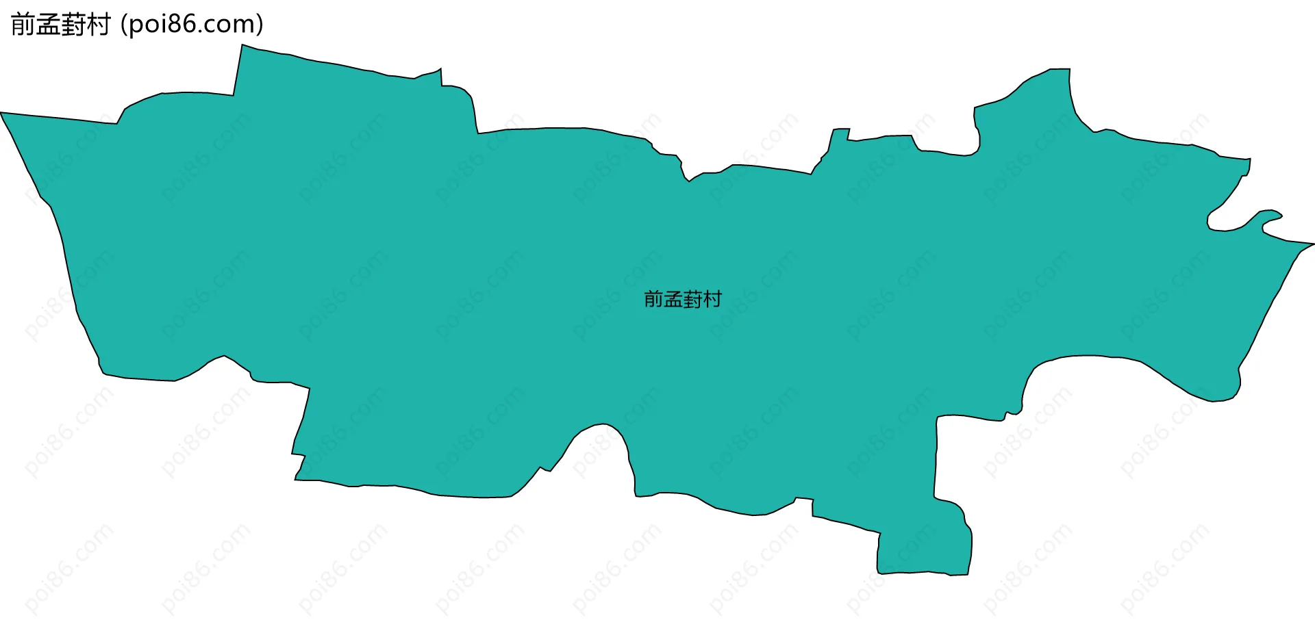 前孟葑村边界地图