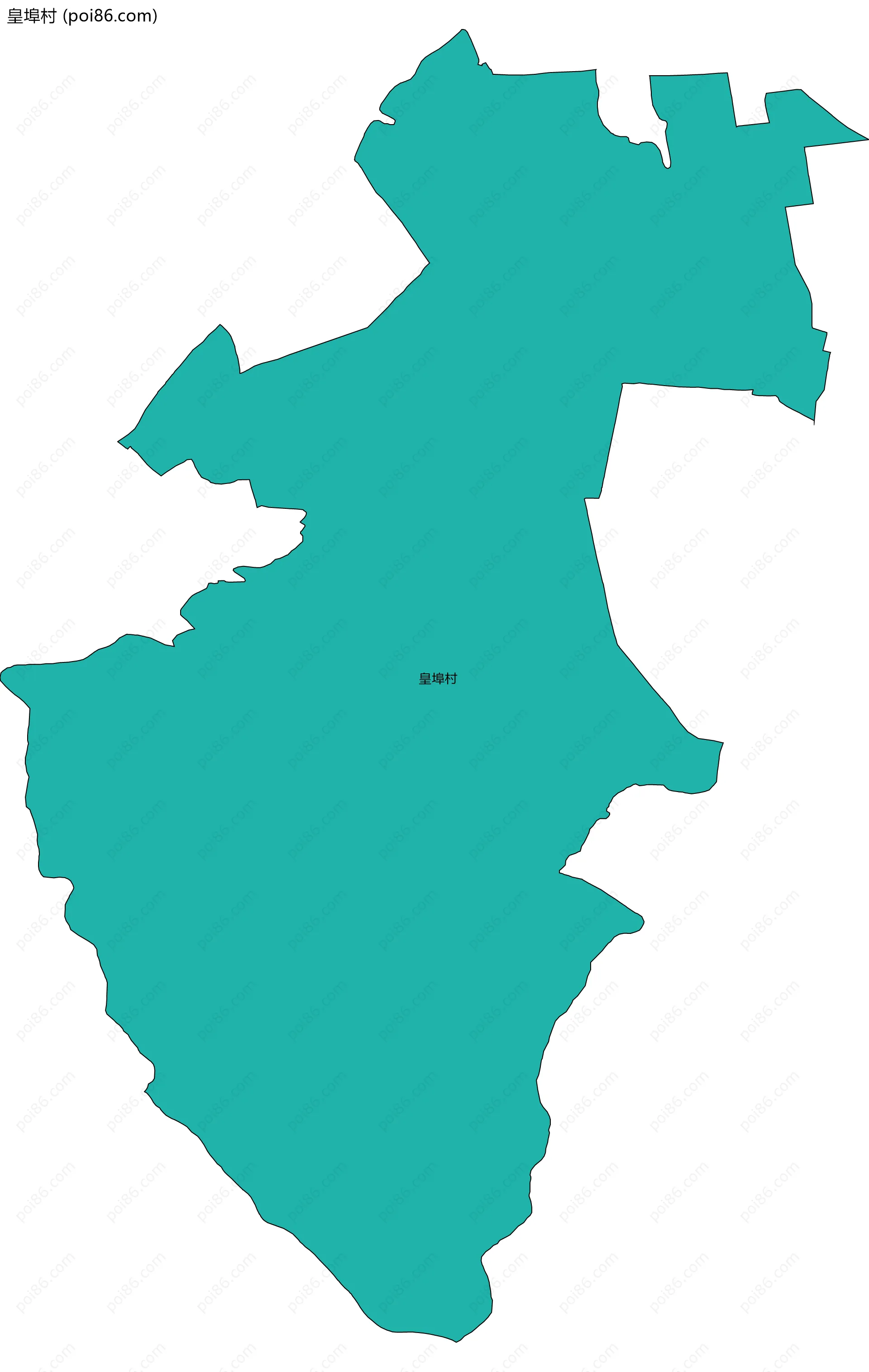 皇埠村边界地图