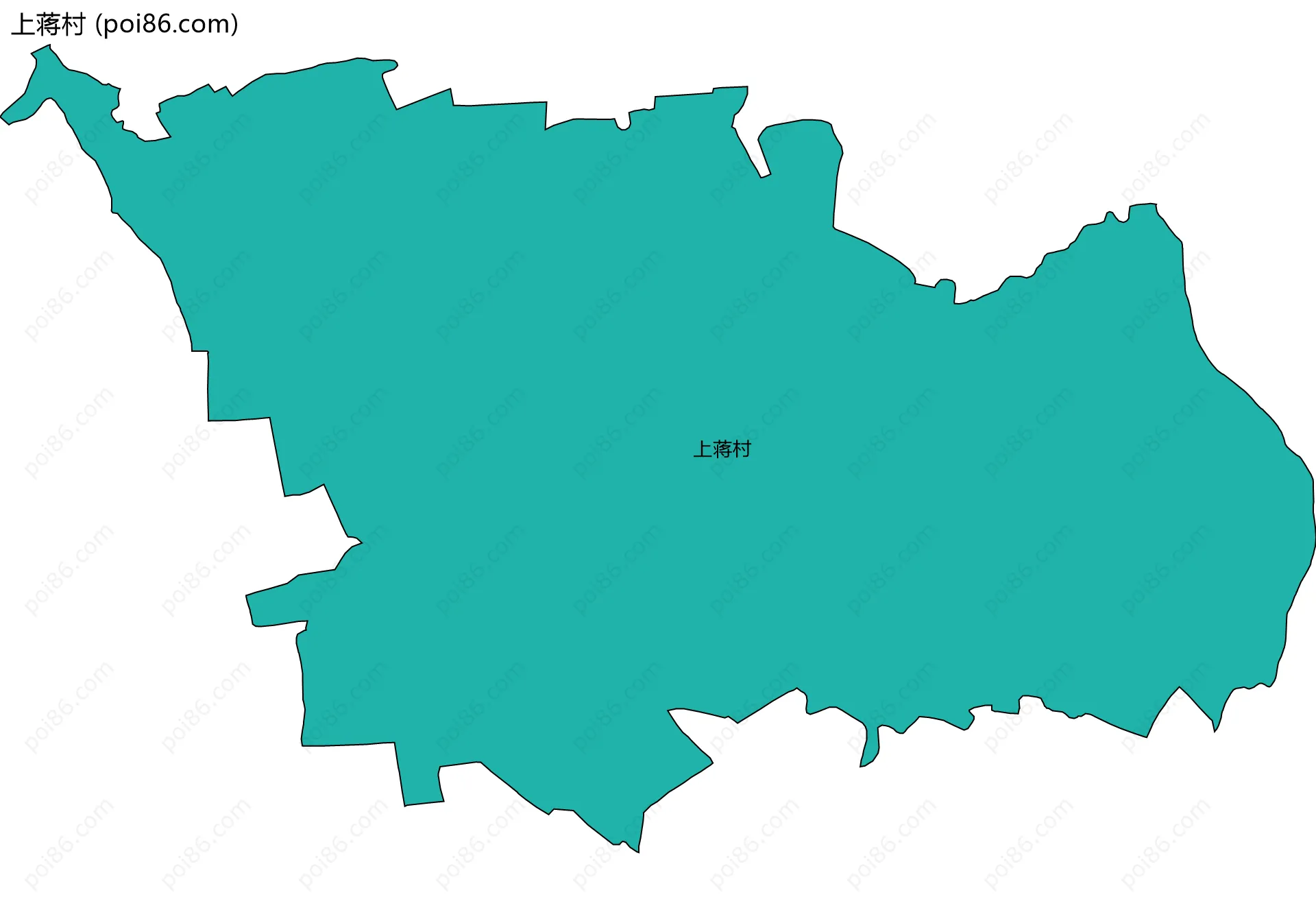 上蒋村边界地图