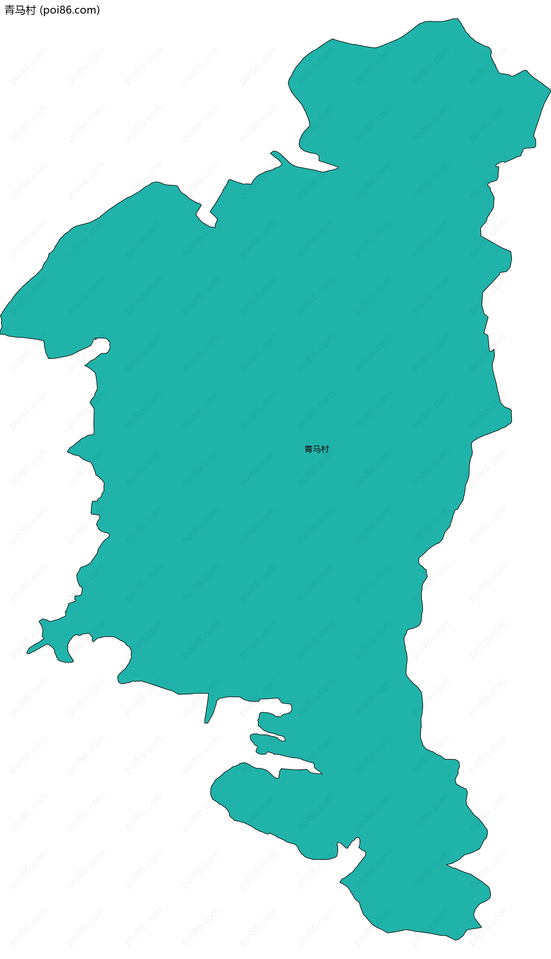 青马村边界地图