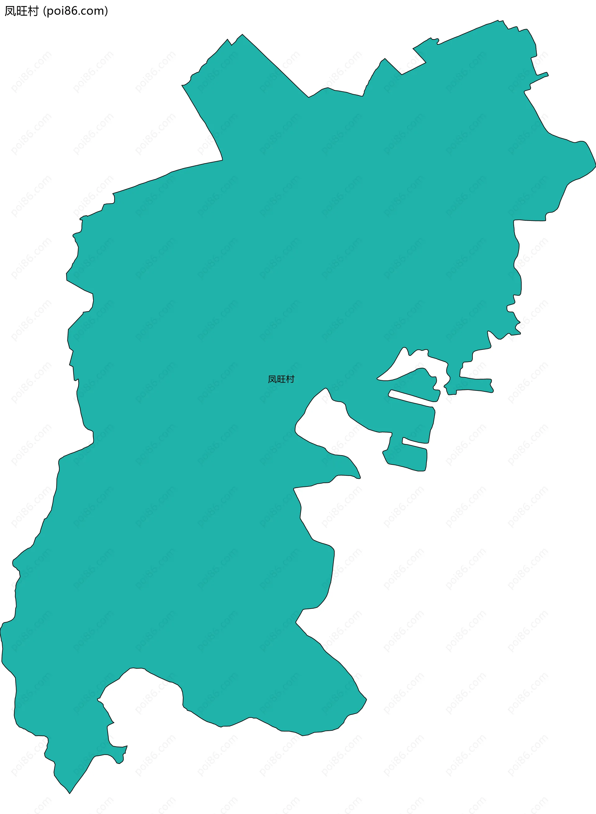 凤旺村边界地图