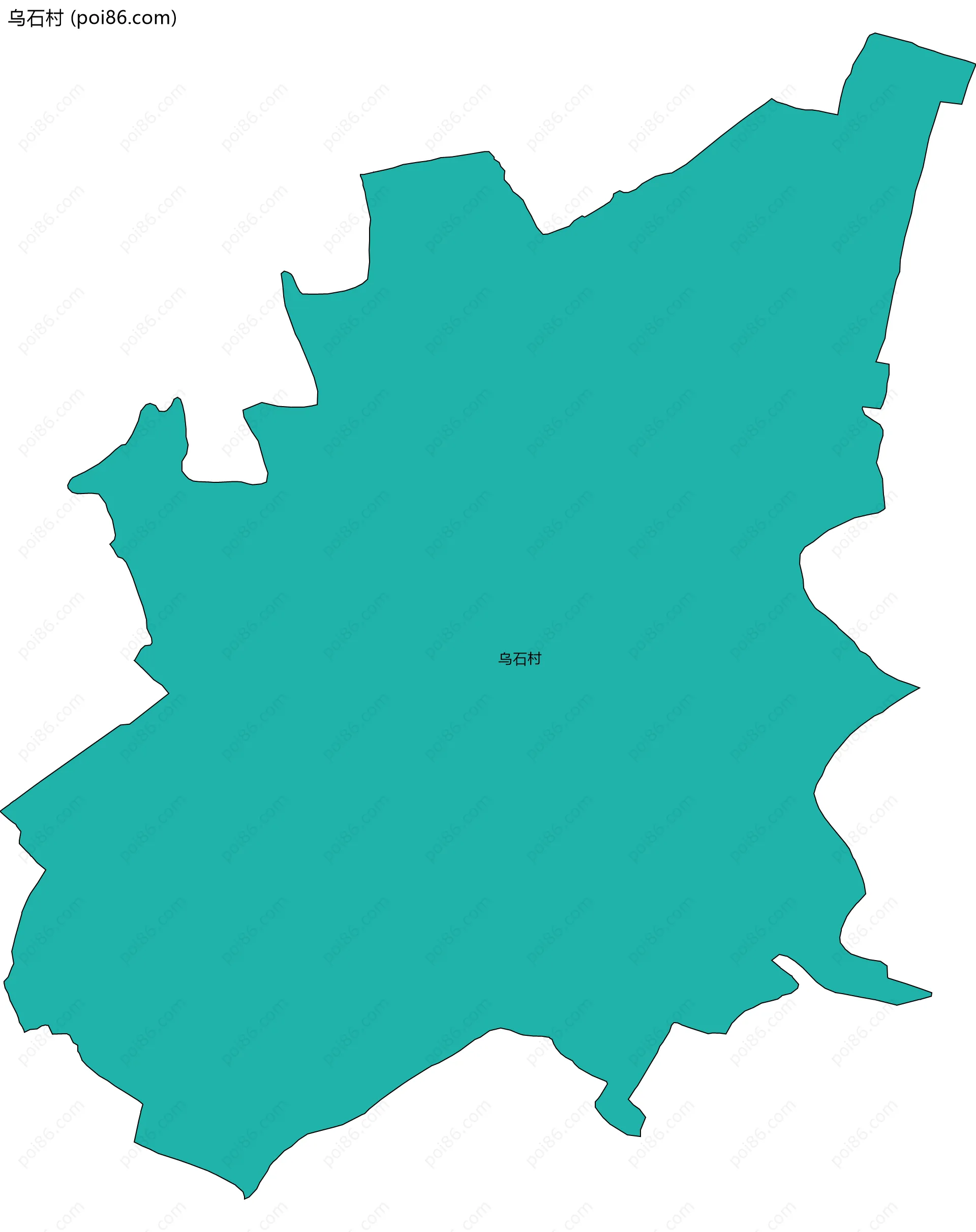 乌石村边界地图