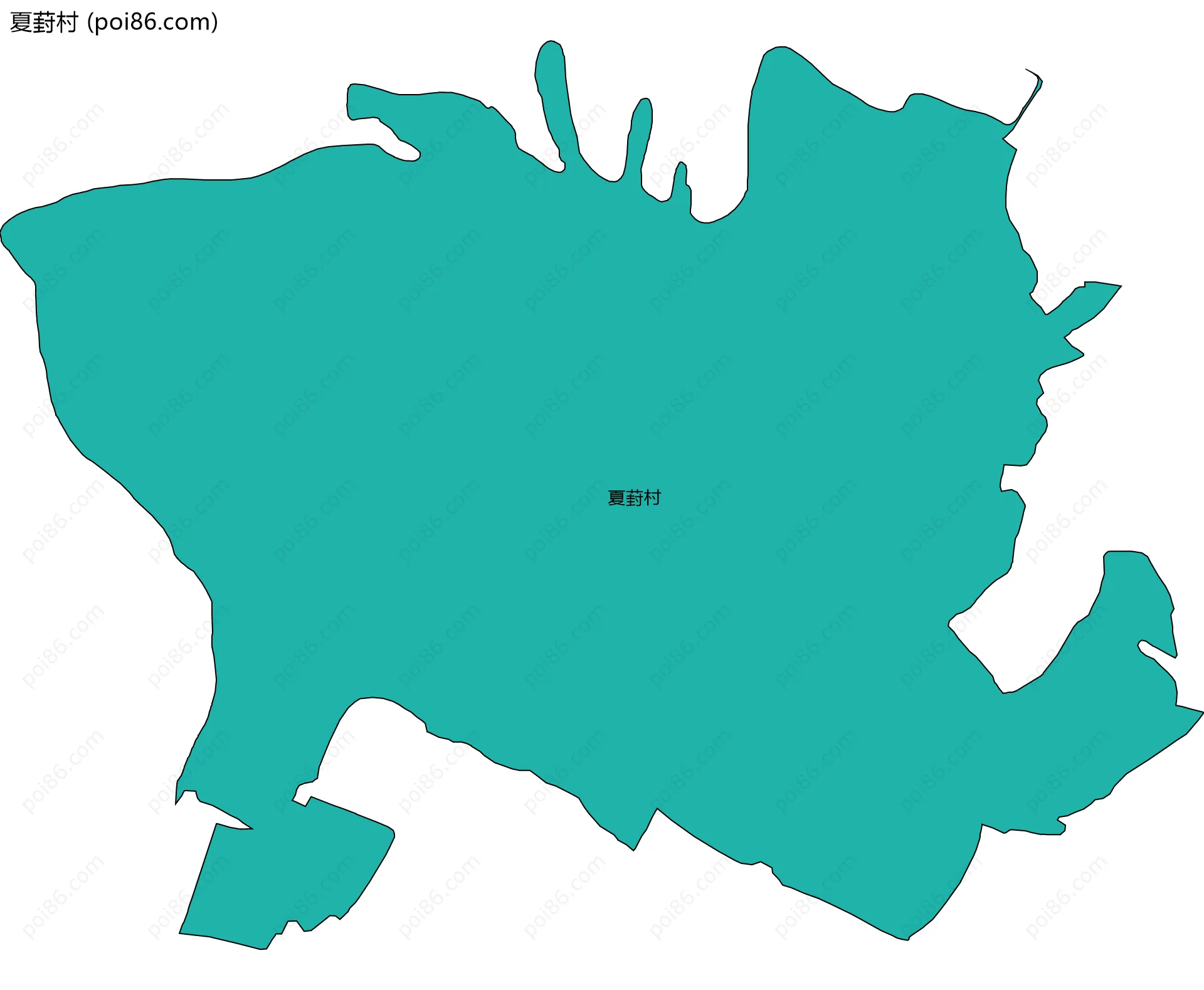 夏葑村边界地图